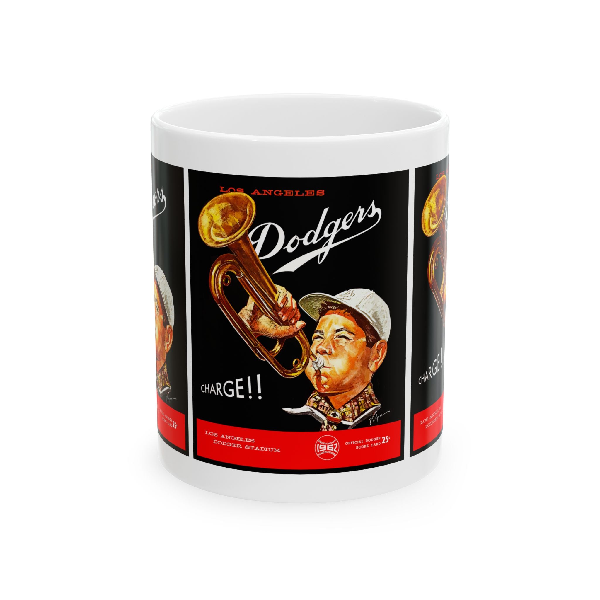 Vintage Ceramic Mug, 1962 Baseball Dodgers, Sports Fan Gift, Retro Coffee Cup, Baseball Lover Gift, Baseball Memorabilia, LA Dodgers Mug,