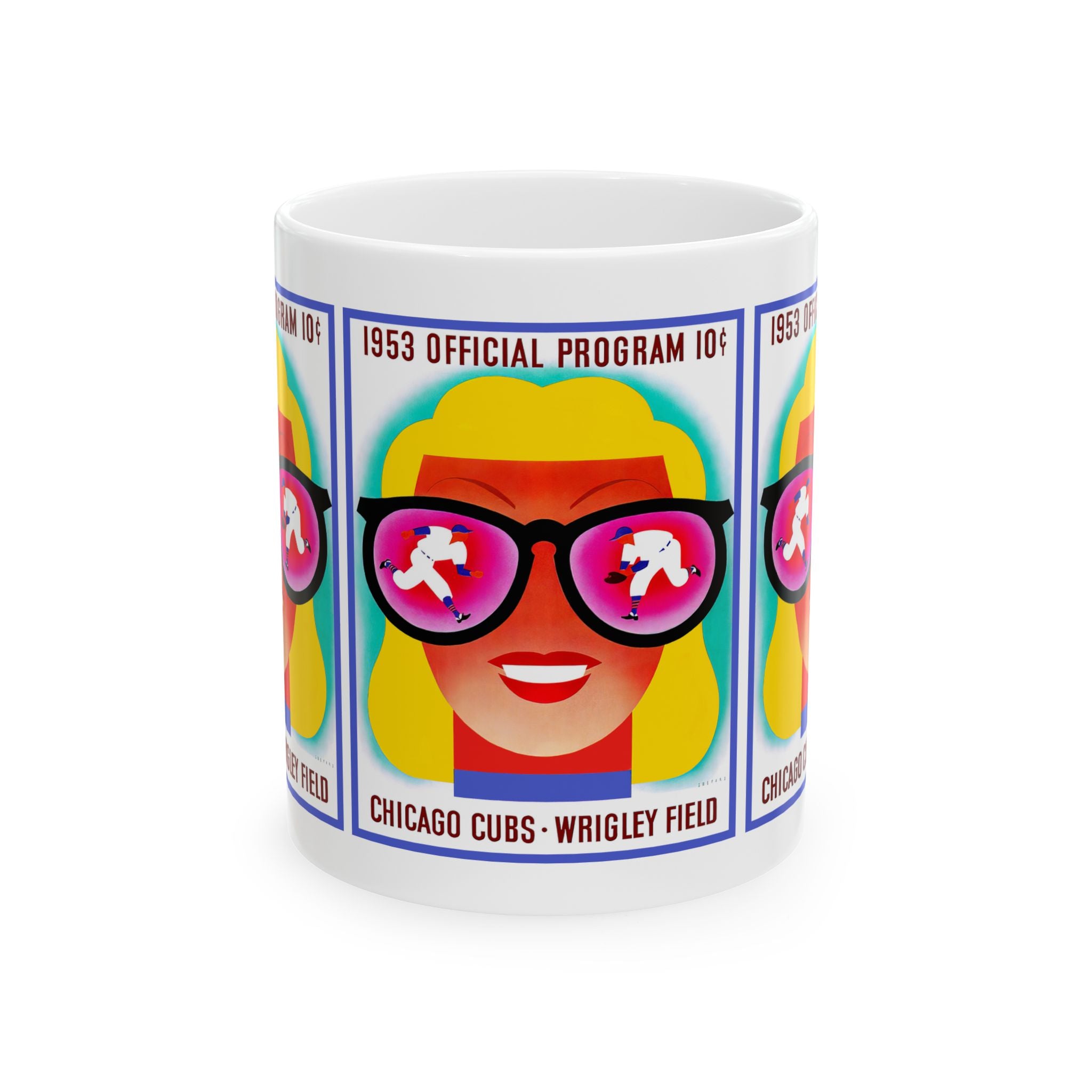 Baseball 1953 Chicago Cubs Ceramic Mug, Gift for Sports Fans, Vintage Baseball Memorabilia, Collectible Coffee Cup, Fan Gift, Sports Lover