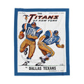 1962 New York Titans vs Dallas Texans Vintage Football Blanket | Velveteen Plush