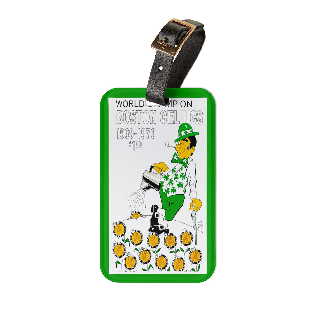 1969-1970 Boston Celtics 'World Champion' Vintage Luggage Tag — Travel ID