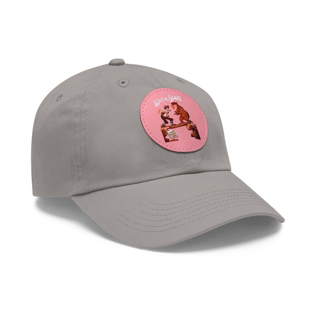 1955 Vintage Chicago Bears - San Francisco 49ers Football Program Cover - Dad Hat with Leather Patch (Round)