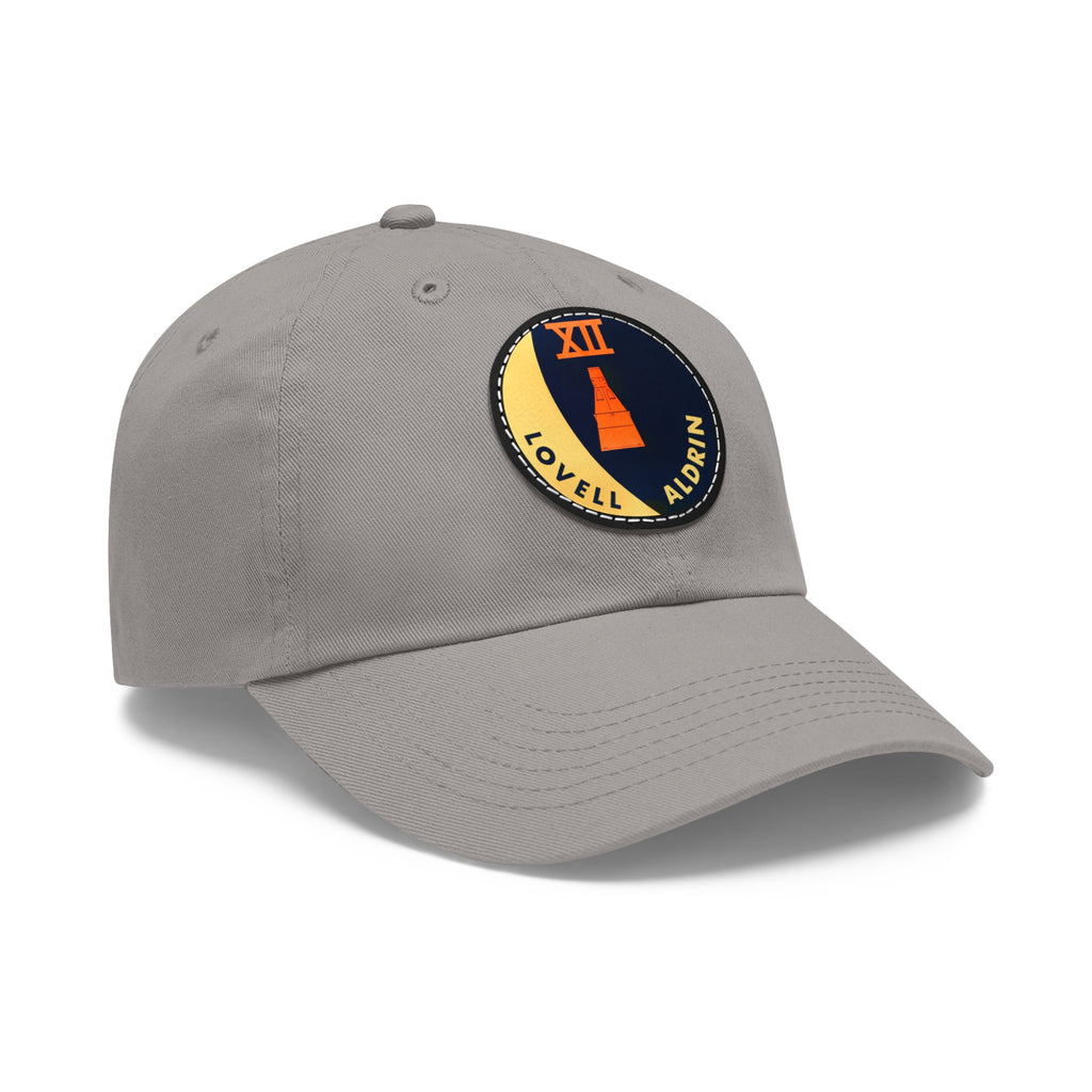 NASA Gemini 12 - Flight Patch - Dad Hat with Leather Patch (Round)
