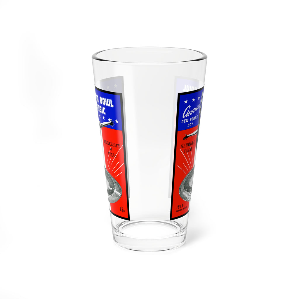 1943 Football Cotton Bowl Mixing Glass — Texas vs. Georgia Tech 16oz