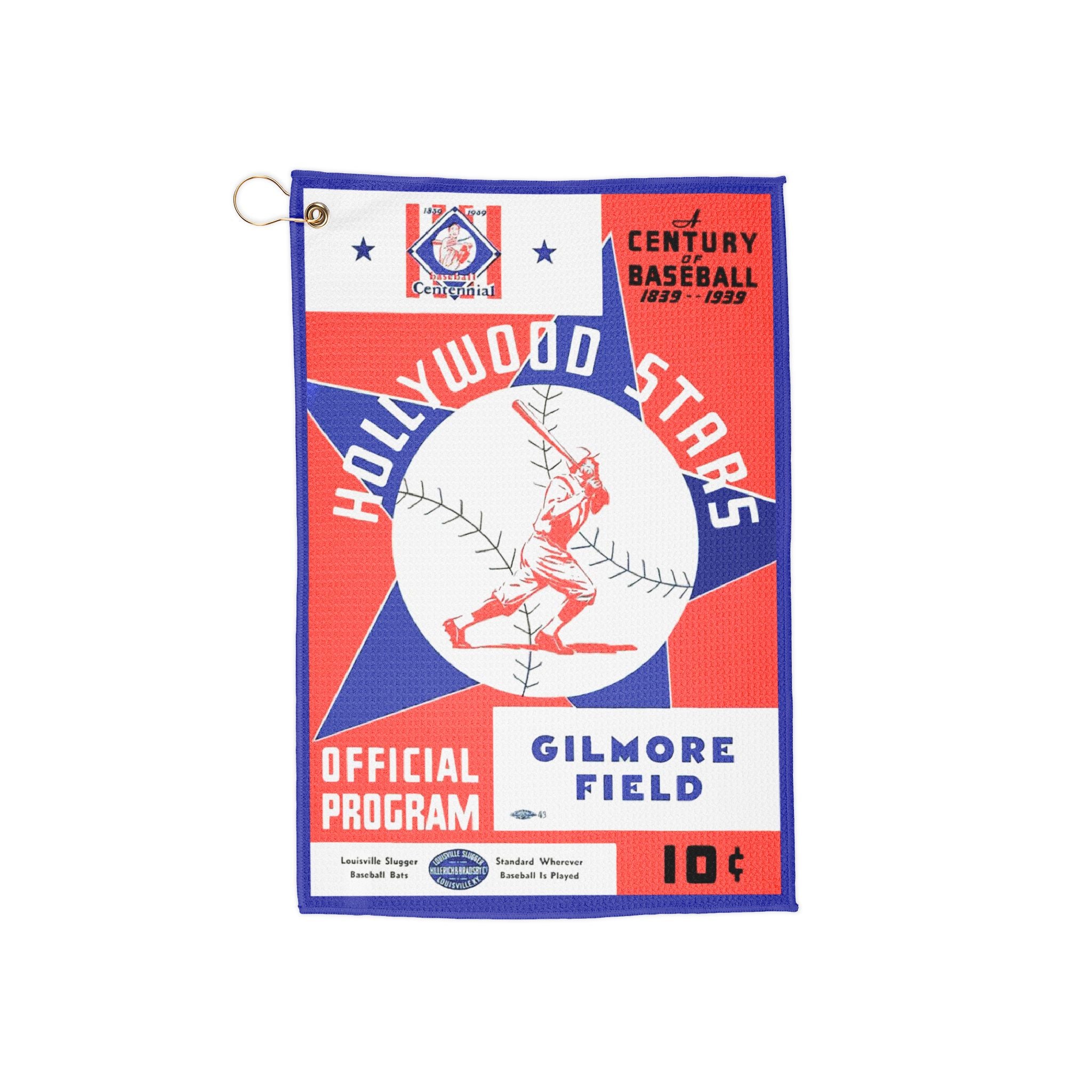 Vintage 1939 Baseball Hollywood Stars Golf Towels - Sports Towel, Gift for Baseball Fans, Retro Golf Accessory, Hollywood Memorabilia,