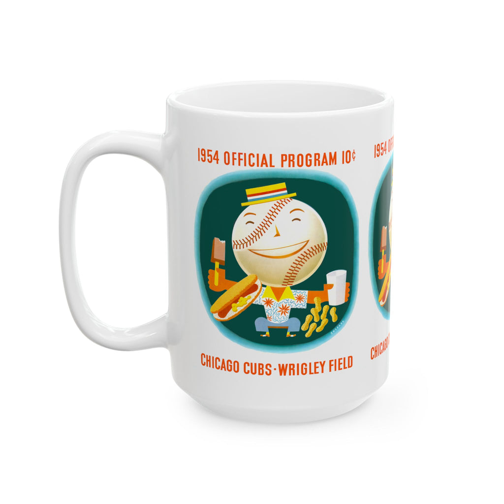 Ceramic Mug, 1954 Baseball Chicago Cubs, Sports Fan Gift, Baseball Memorabilia, Coffee Mug, Tea Cup, Gift for Dad, Baseball Lover Present