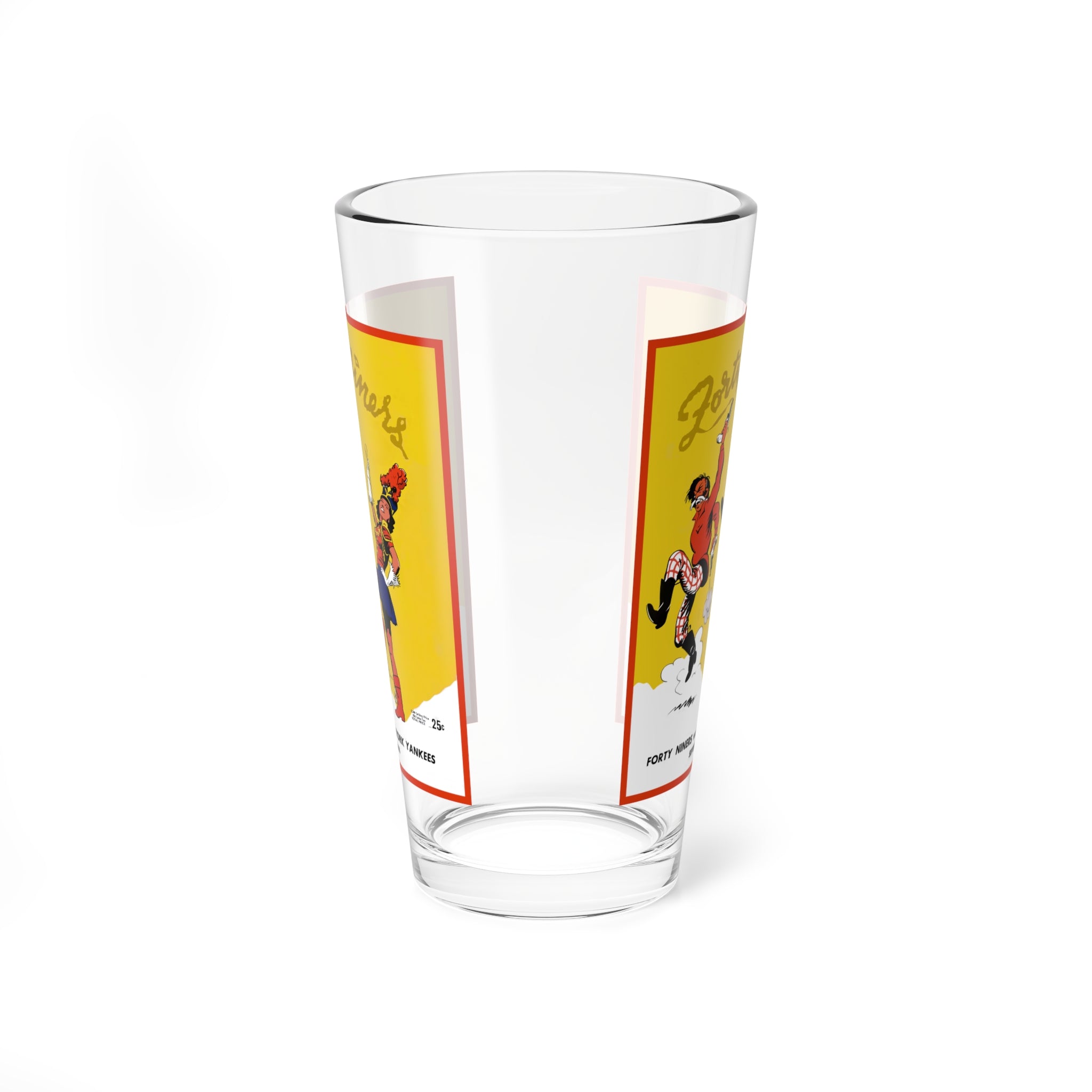 Mixing Glass, 16oz - 1946 Football San Francisco 49ers - New York Yankees, Sports Fan Gift, Game Day Barware, Football Memorabilia, Home
