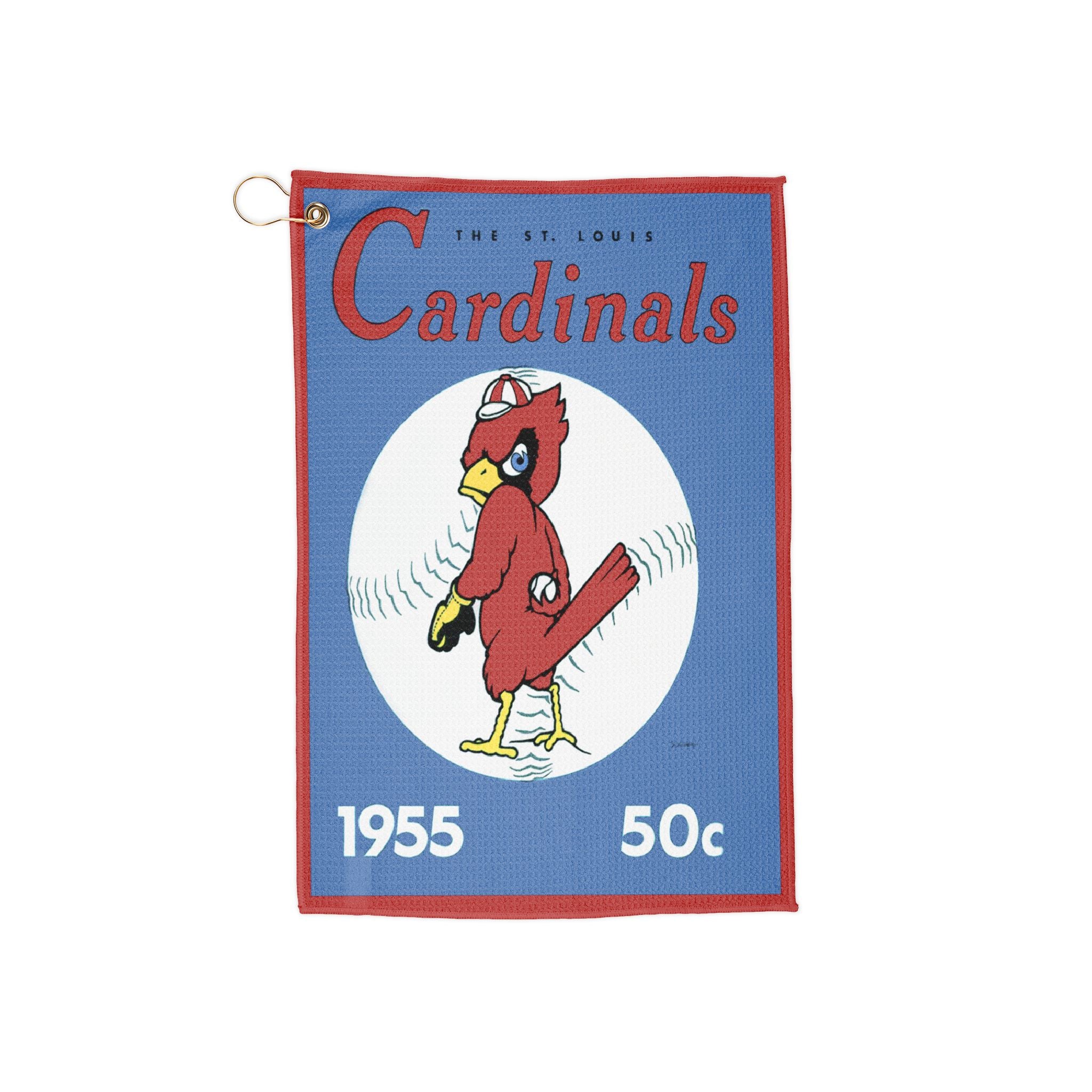 Vintage Baseball Cardinals Golf Towels - Retro Sports Towel, 1955 St. Louis Team, Golfing Accessories, Father's Day Gift, Sports Fan