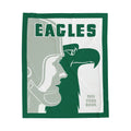 Velveteen Plush Blanket, 1951 Eagles Football Yearbook Philadelphia, Throw Blanket, Home Decor, Gift for Sports Fans, Game Day Blanket