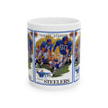1961 Vintage Football Game Ceramic Mug — 'Giants vs Steelers' Yankee Stadium Poster (11oz/15oz)