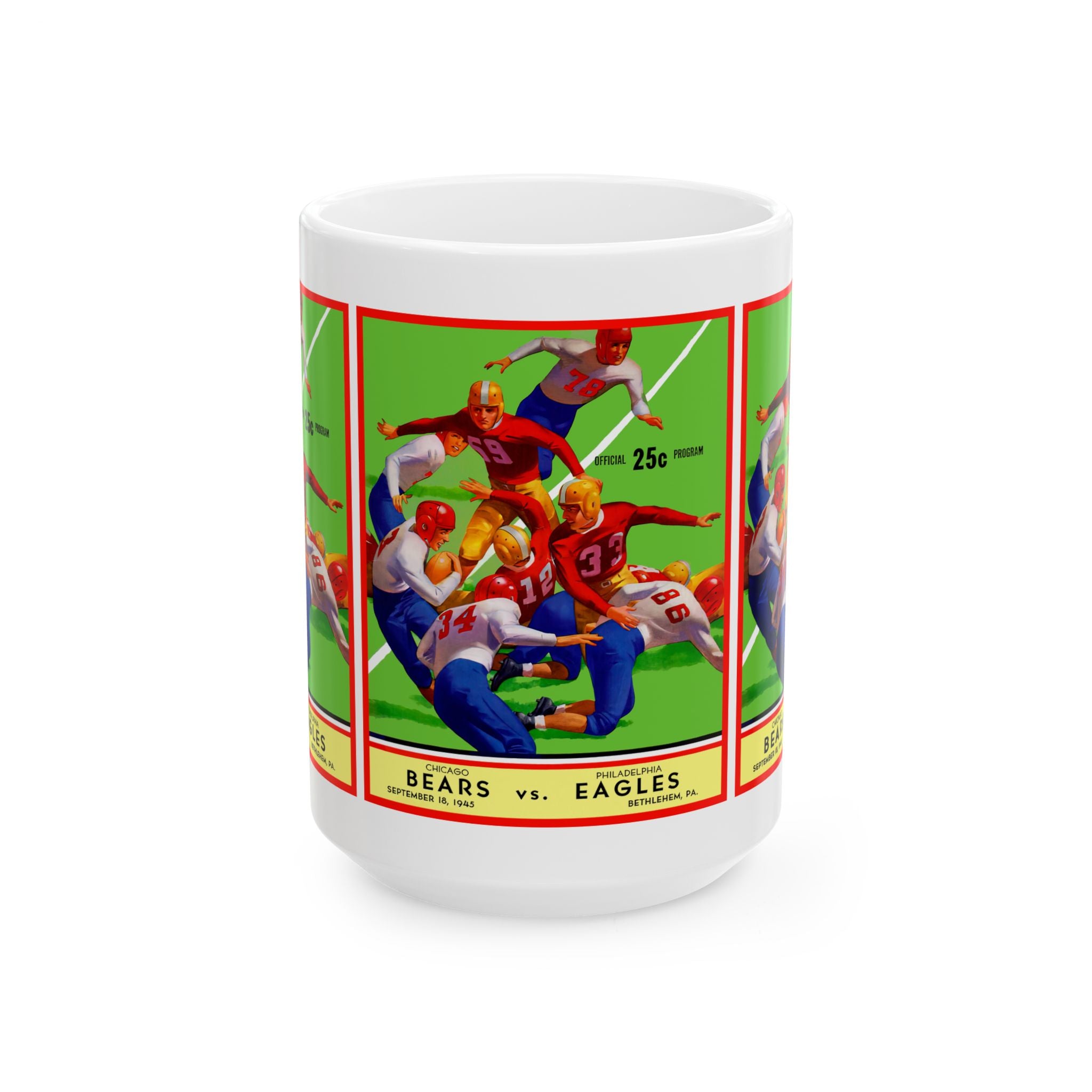 1945 Football Bears Eagles Mug | Vintage Football Design 11oz and 15oz