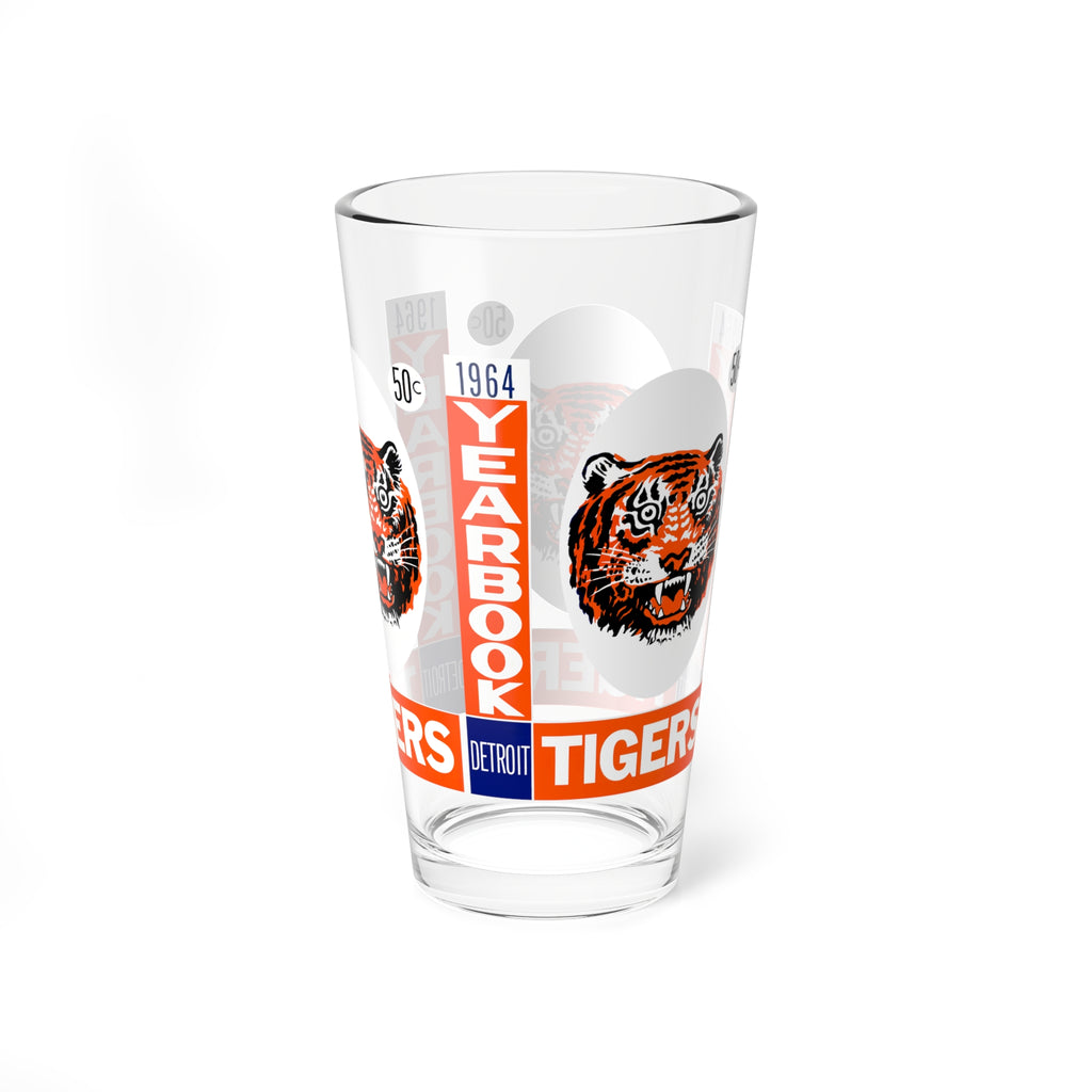 1964 Vintage Detroit Tigers Baseball Yearbook Cover -  Pint Glass, 16oz