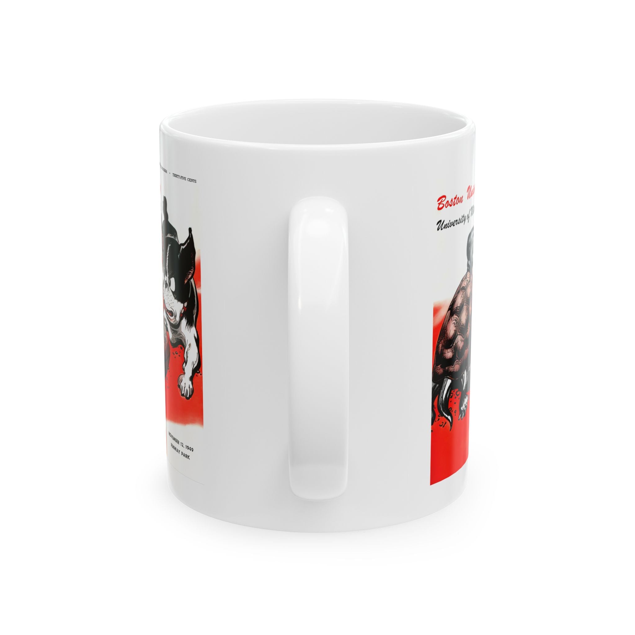 Vintage 1949 Boston U, Maryland Football Ceramic Mug, Sports Fan Gift, College Football Memorabilia, Retro Game Day Cup, 11oz and 15oz
