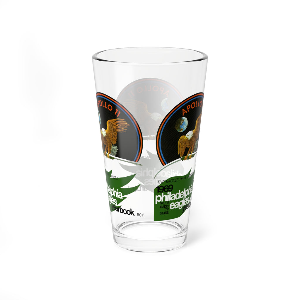 1969 Vintage Philadelphia Eagles Football Yearbook Cover -  Pint Glass, 16oz