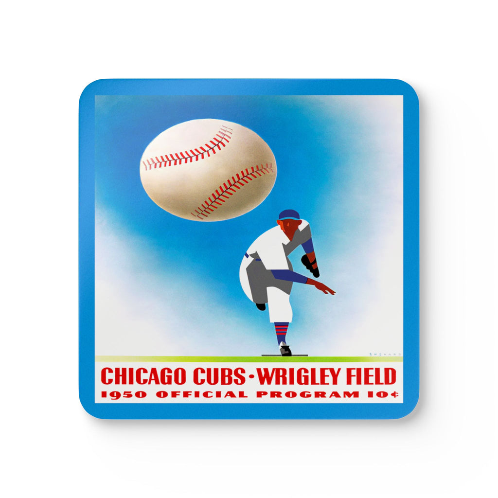 Baseball 1950 Chicago Cubs Coaster Memorabilia, Sports Coaster, Sports Fan Gift, Baseball Collectibles, Kitchen Decor