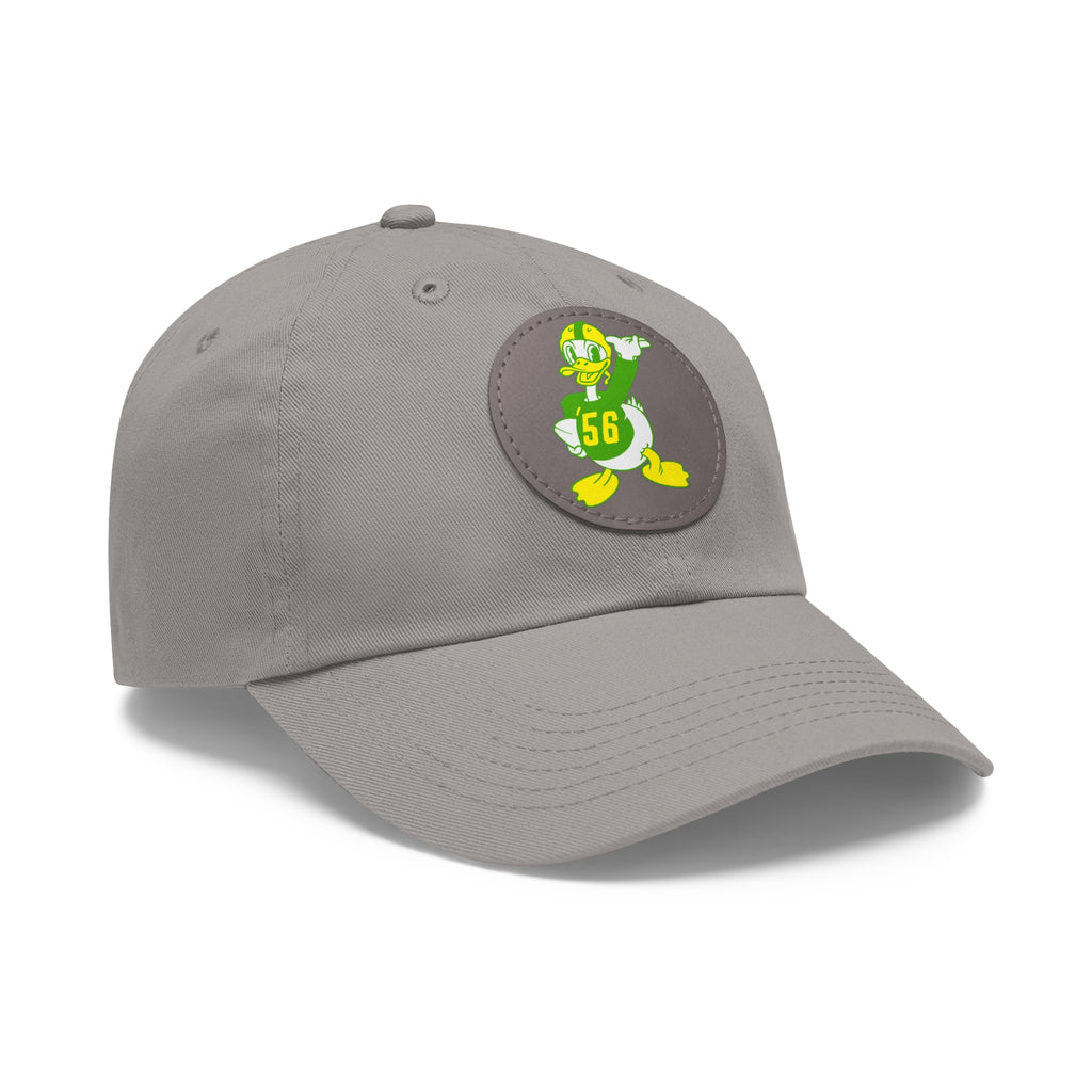 1956 Vintage Oregon Football - Dad Hat with Leather Patch (Round)