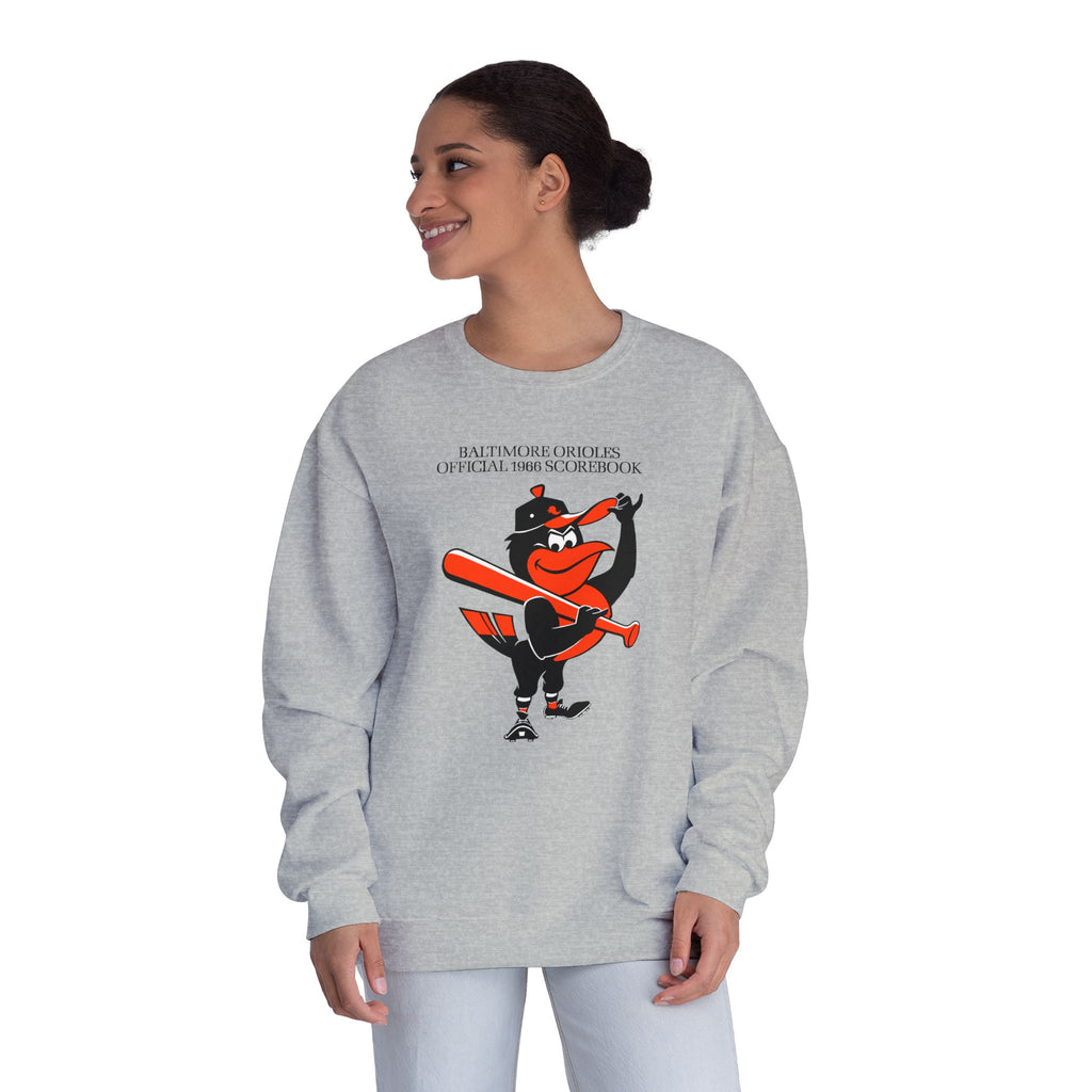 1966 Baltimore Orioles Baseball Scorecard - NuBlend® Crewneck Sweatshirt