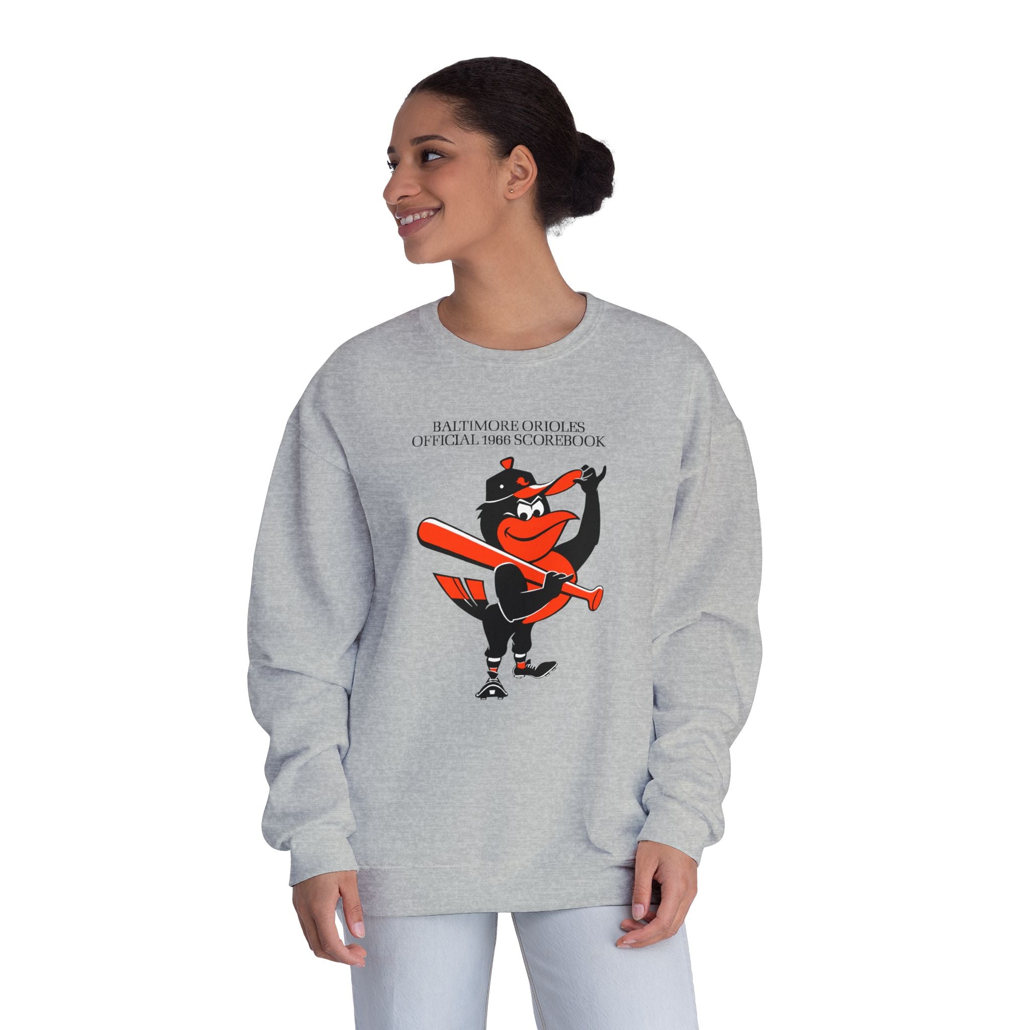 1966 Baltimore Orioles Baseball Scorecard - NuBlend® Crewneck Sweatshirt