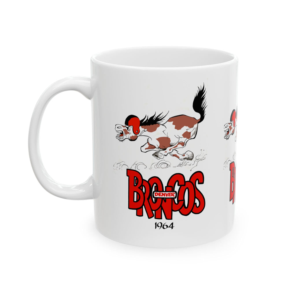 1964 Vintage Denver Broncos Football - Ceramic Mug, 11oz