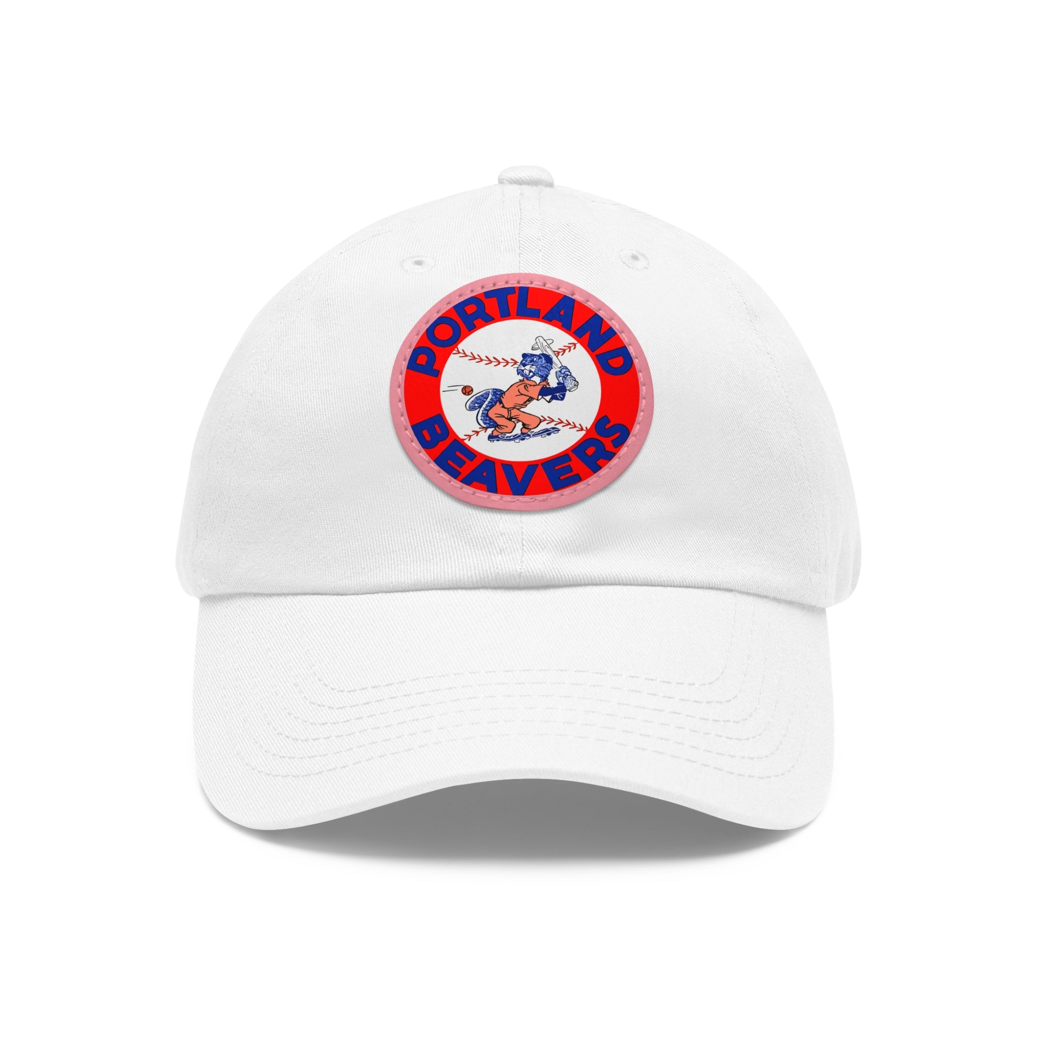 1967 Vintage Portland Beavers - Pacific Coast League Baseball - Dad Hat with Leather Patch (Round)