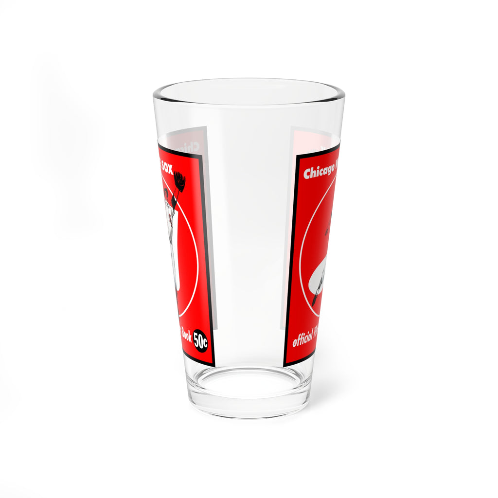 Chicago White Sox Retro Baseball Mixing Glass — 16 oz Vintage 1960 Yearbook Design