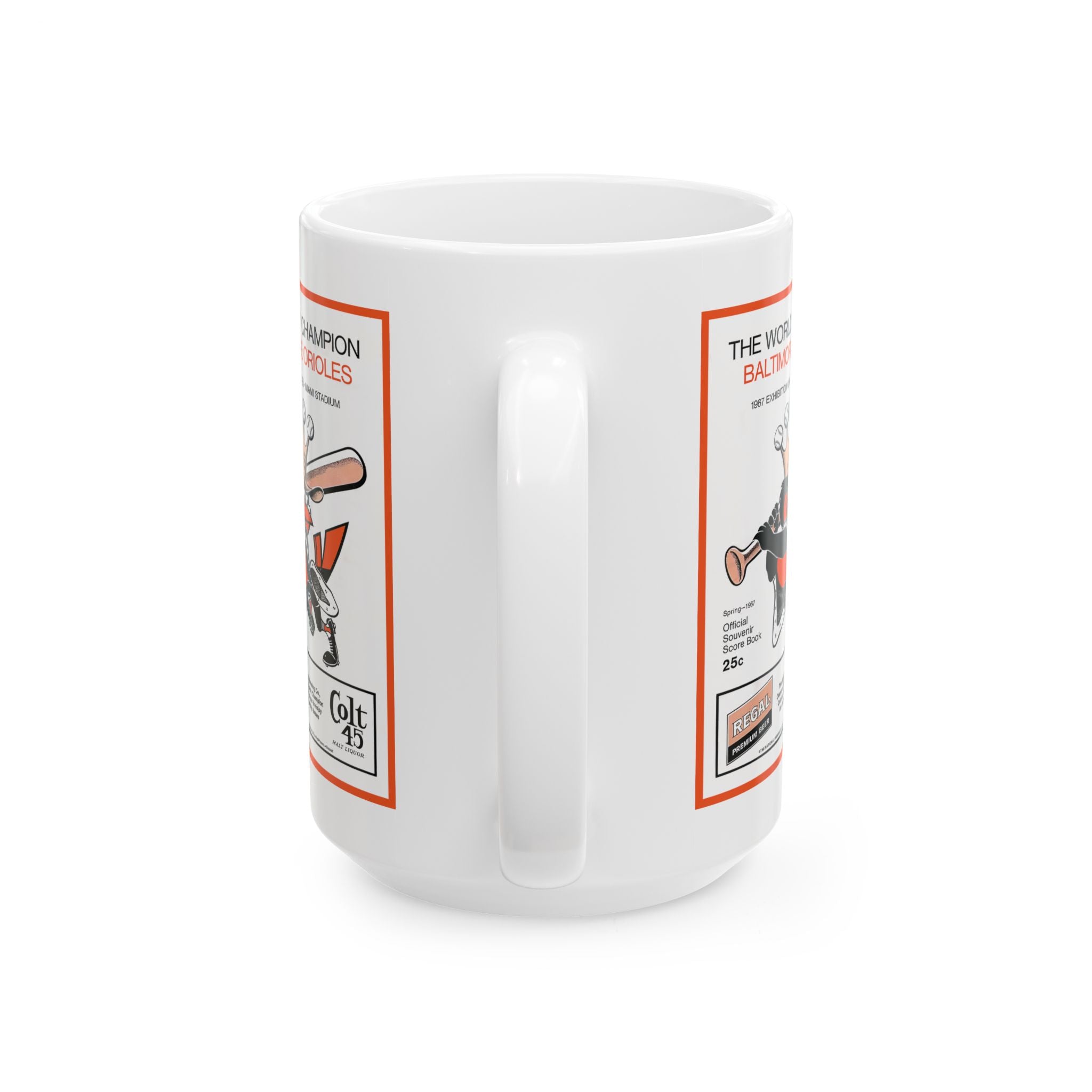 Vintage 1967 Baseball Baltimore Orioles Spring Training Ceramic Mug, 11oz 15oz, Gift for Sports Fans, Orioles Memorabilia,