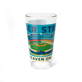 Dodger Stadium Blue Heaven on Earth Mixing Glass, 16oz | Baseball Stadium Barware