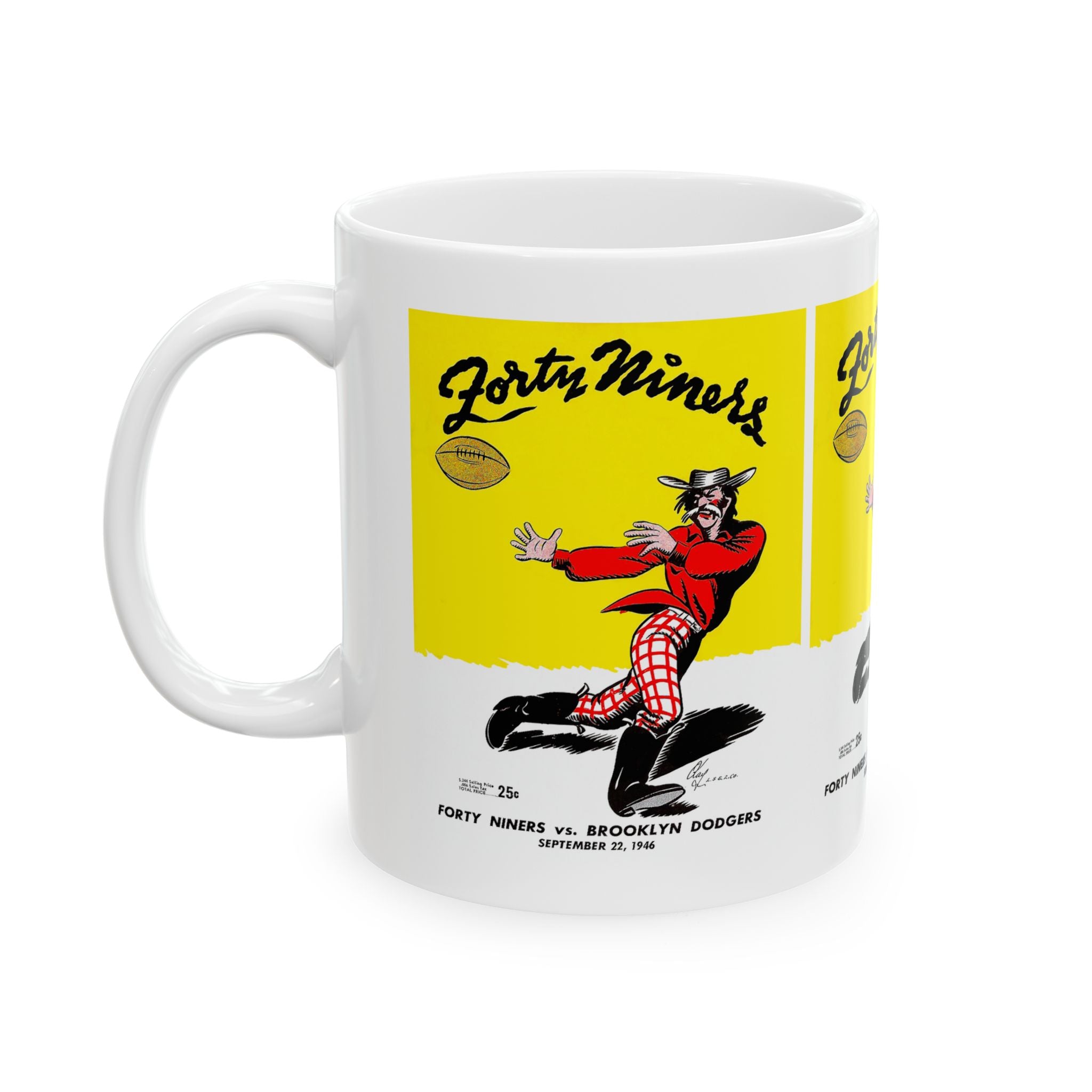 Vintage 1949 San Francisco Forty-Niners Football Ceramic Mug, Great Gift for Football Fans, Football Collectors, Sports Enthusiasts