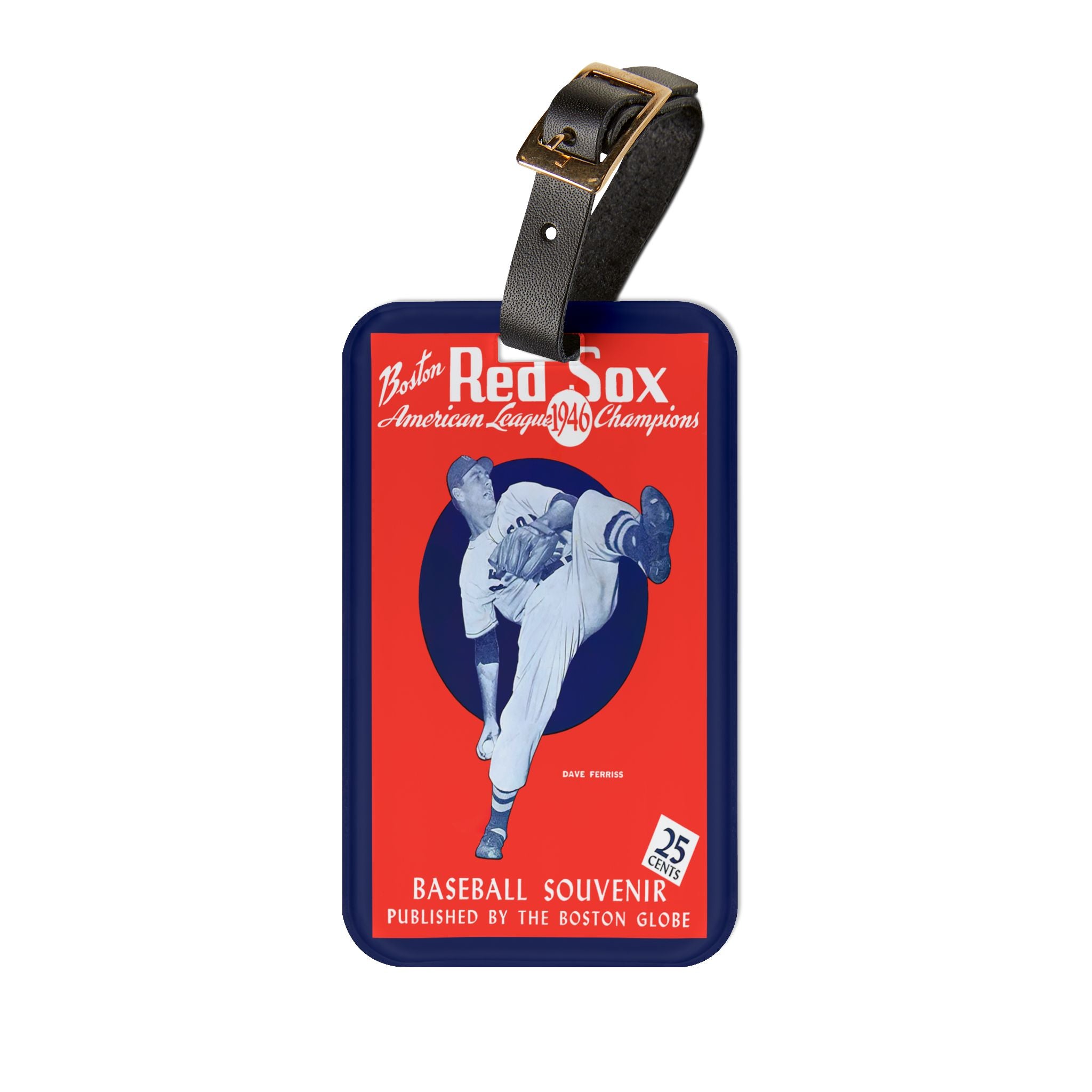 1946 Boston Red Sox Vintage Program Luggage Tag – Retro Baseball Souvenir