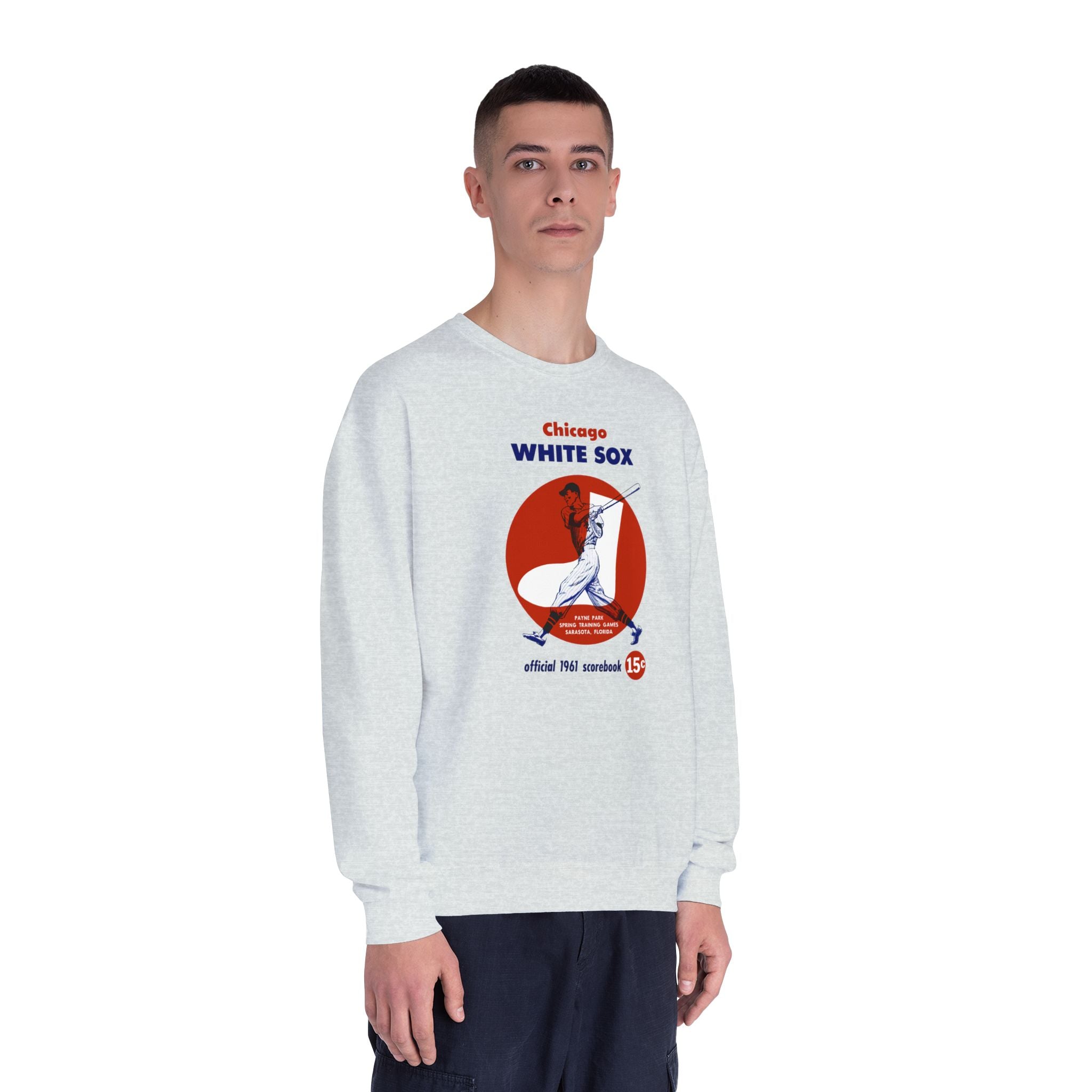 1961 Chicago White Sox Baseball Spring Training Program Cover - Unisex NuBlend® Crewneck Sweatshirt