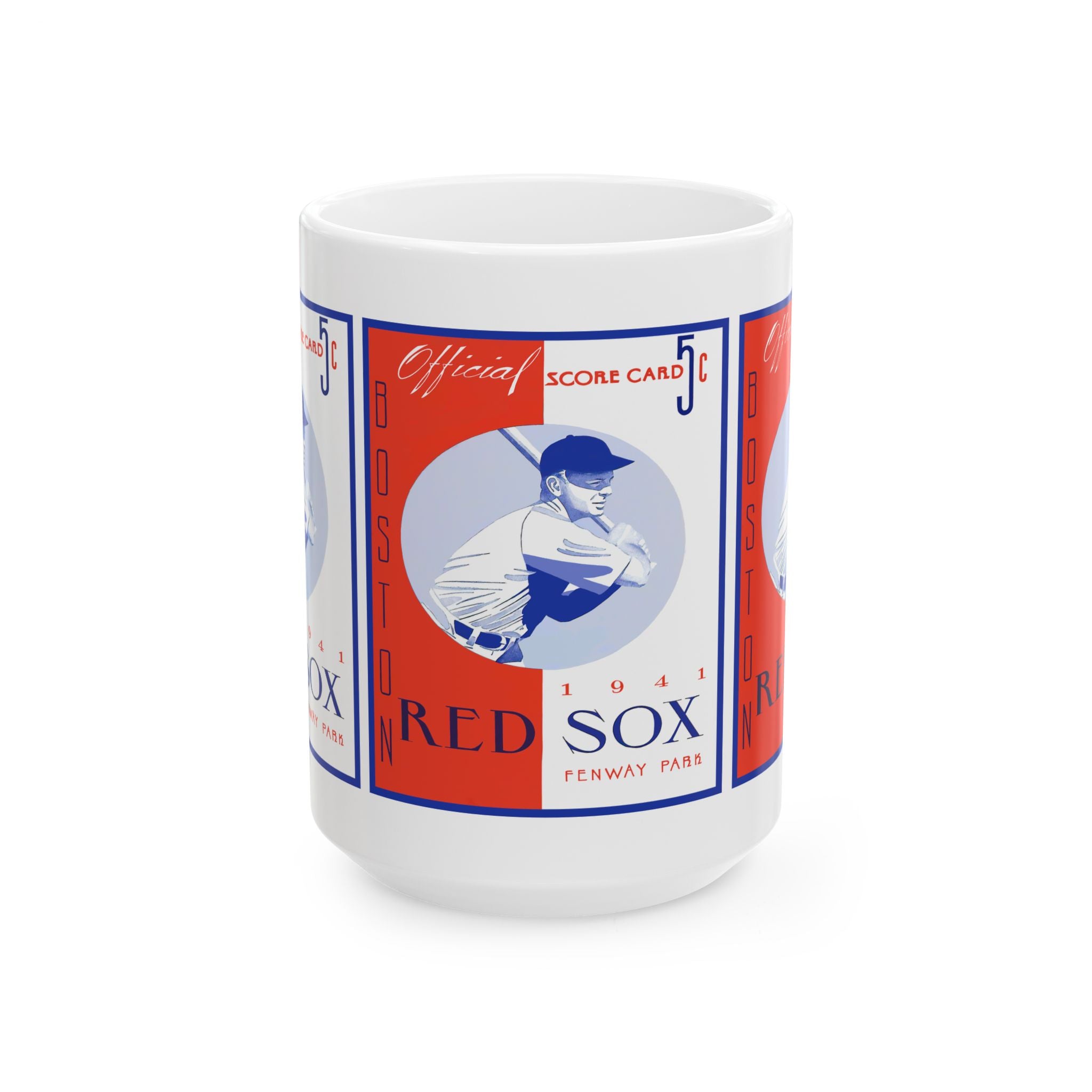Ceramic Mug, Vintage 1941 Boston Red Sox Baseball Memorabilia, Coffee Cup, Sports Fan Gift, Baseball Enthusiast Mug, Father's Day Gift