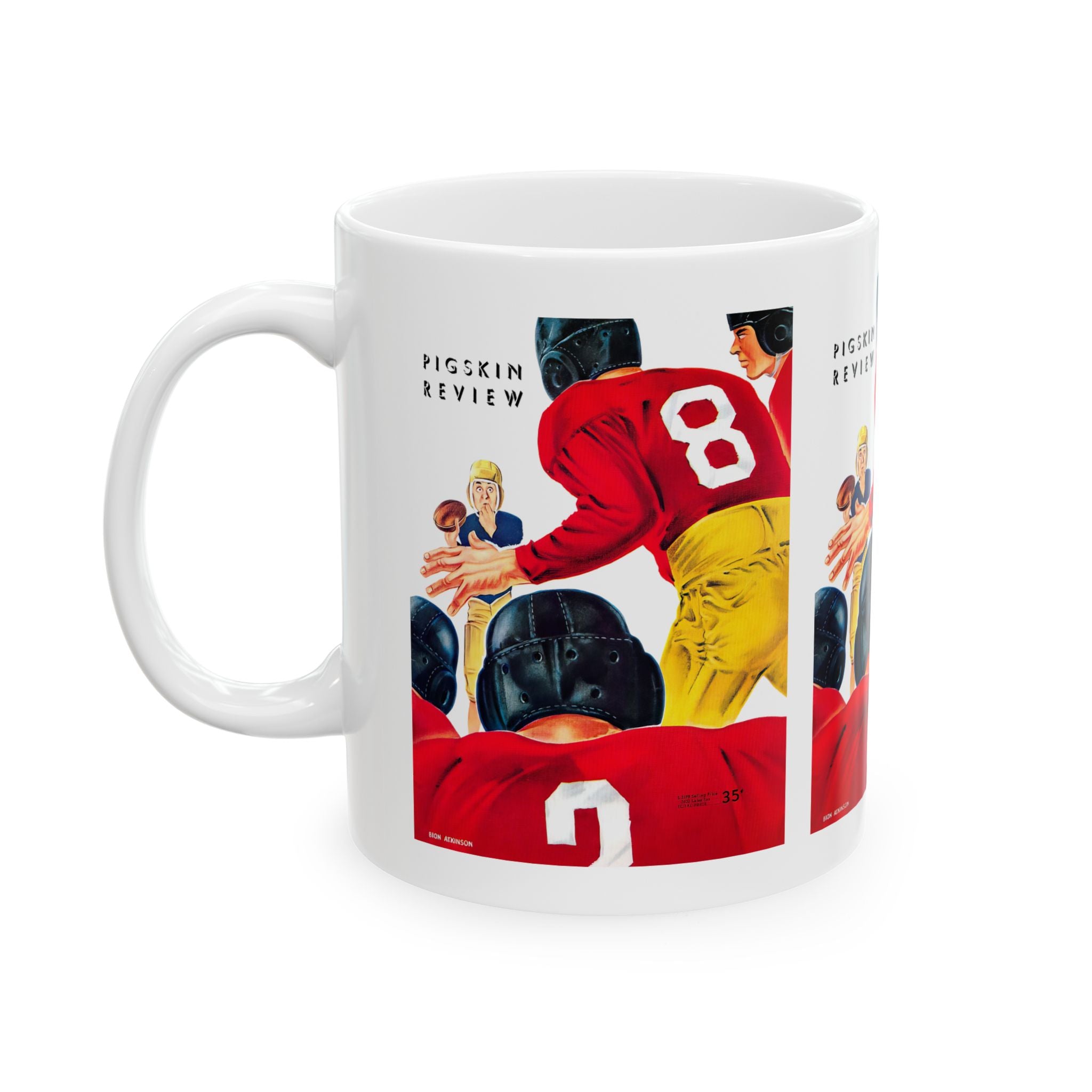 1948 Vintage University of Washington Huskies - University of Southern California Trojans Football Program Cover - Ceramic Mug, 11oz