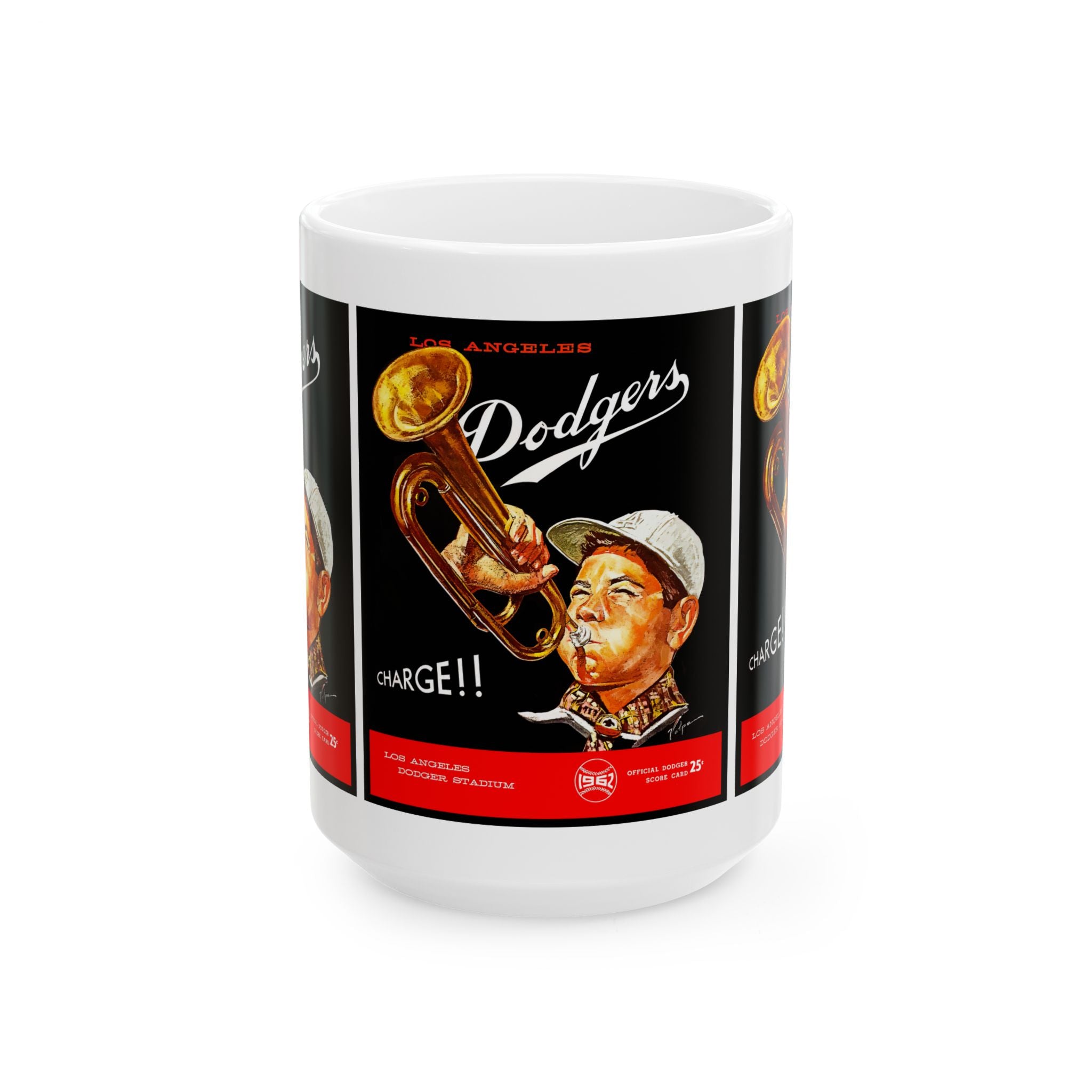 Vintage Ceramic Mug, 1962 Baseball Dodgers, Sports Fan Gift, Retro Coffee Cup, Baseball Lover Gift, Baseball Memorabilia, LA Dodgers Mug,