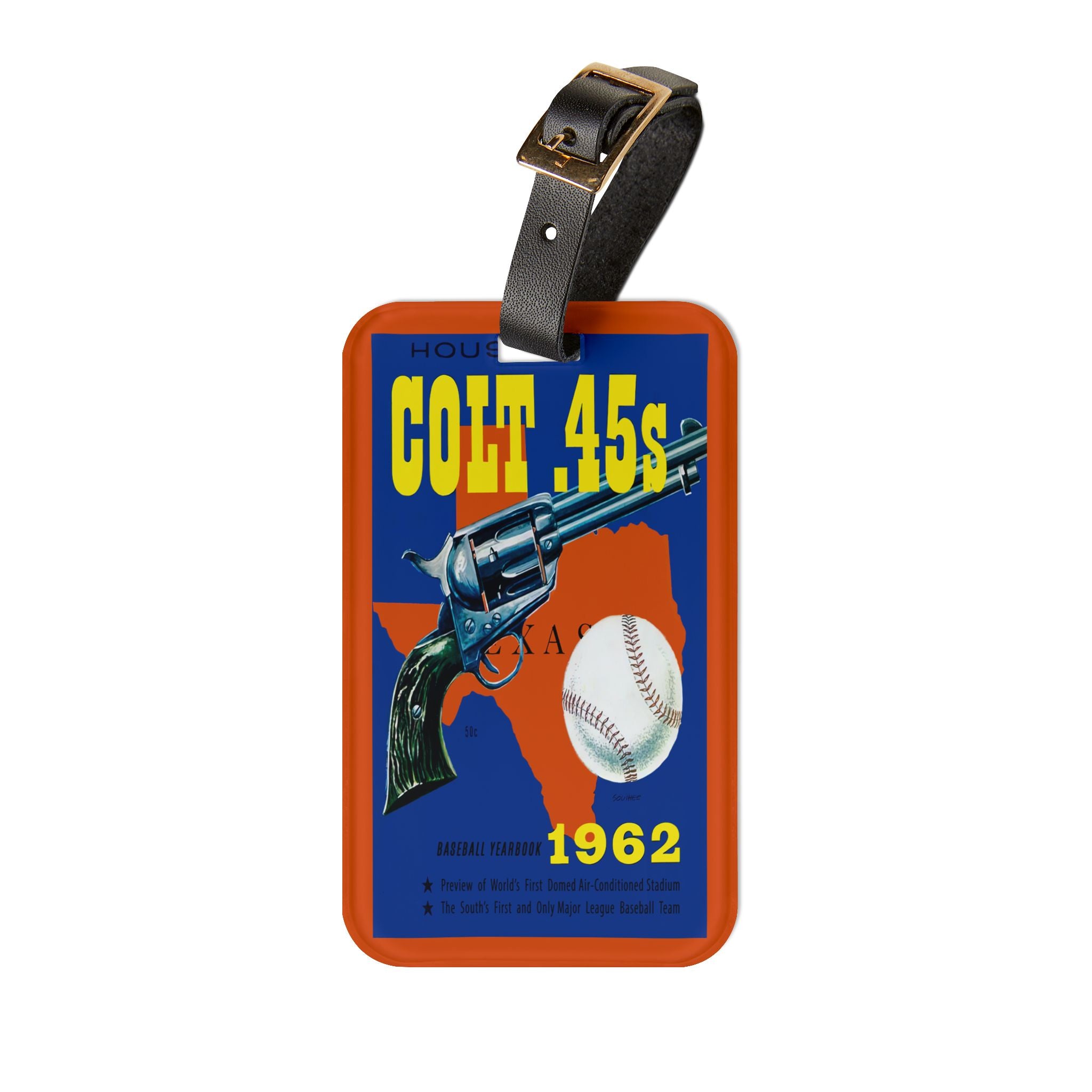 1962 Houston Colt .45's Baseball Luggage Tag