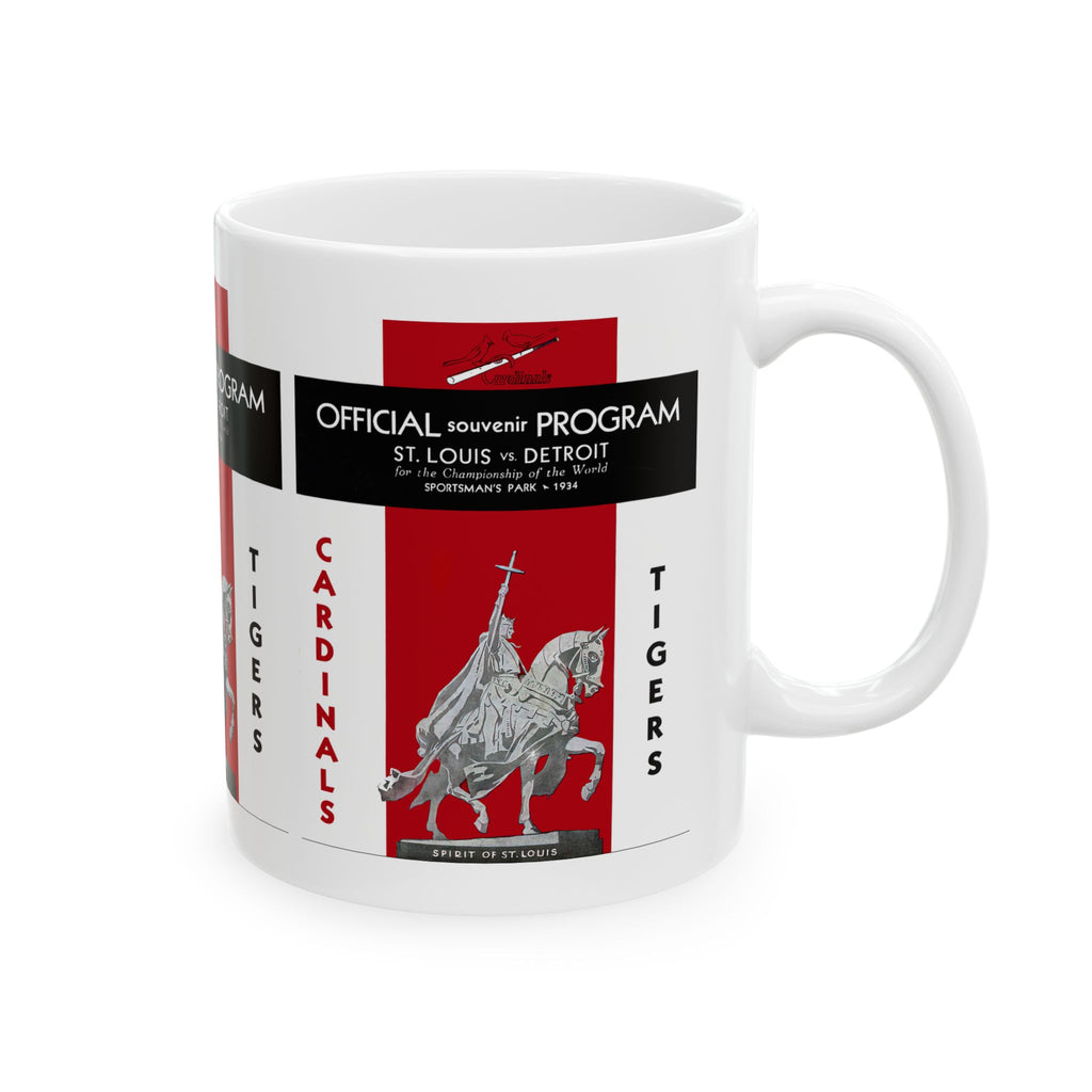 1934 Vintage St. Louis Cardinals - Detroit Tigers - World Series Program Cover - Ceramic Mug, 11oz