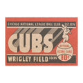 Baseball Doormat - 1935 Chicago Cubs, Sports Fan Gift, Unique Rug, Man Cave Decor, Game Room Mat