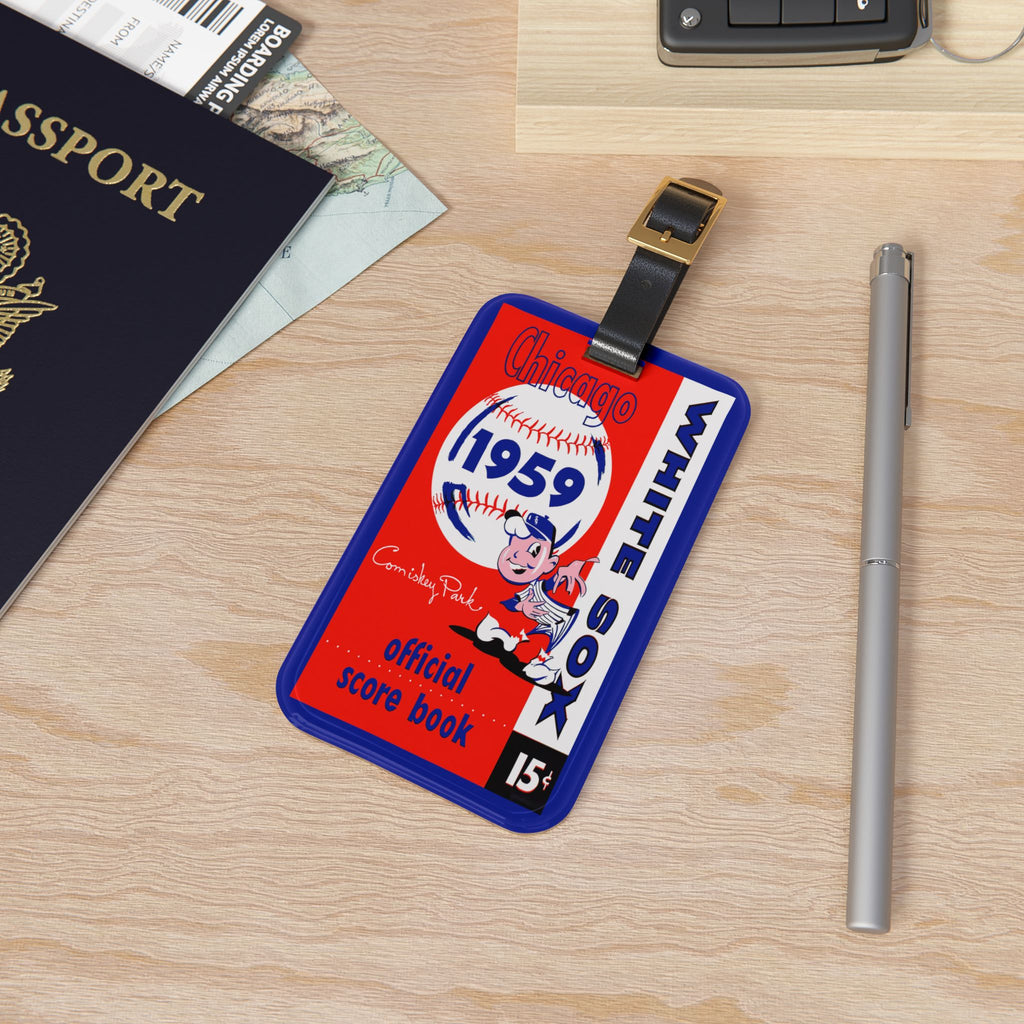 1959 White Sox Luggage Tag | Vintage Baseball Travel ID