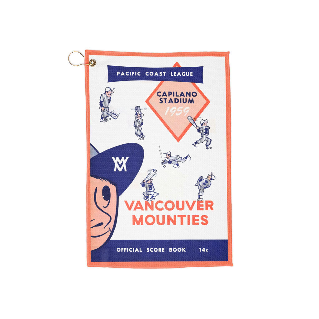Vancouver Mounties 1959 Pacific Coast League Baseball Golf Towel
