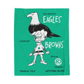 Throw Blanket-1962 Philadelphia Eagles Football Cleveland Browns Fan Gift, Football Sports Decor, Home Decor, Game Day Blanket,Football Gift