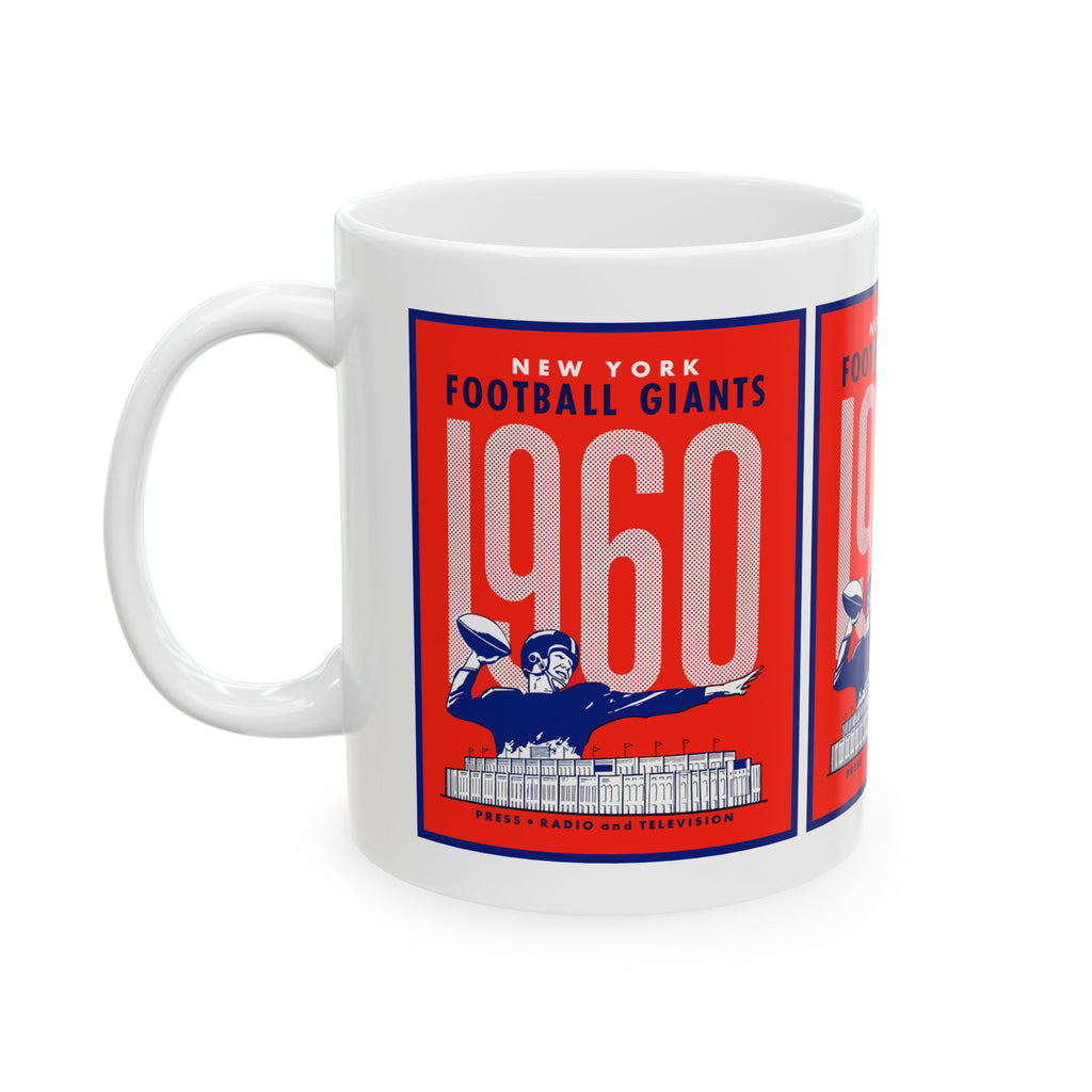 1960 New York Football Giants Retro Mug — Vintage Sports Coffee Cup (11oz, 15oz)