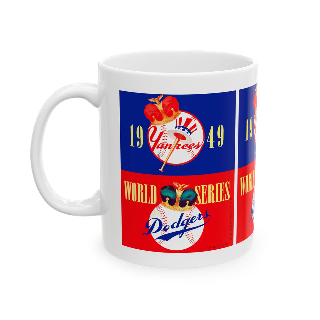 1949 Yankees vs Dodgers Baseball World Series Mug
