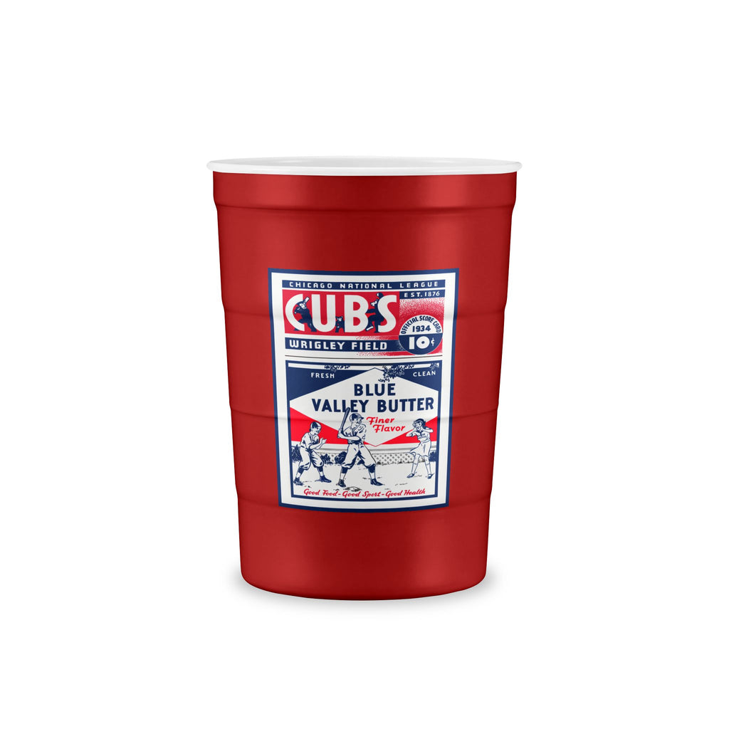 1934 Baseball Chicago Cubs Program Cover Recyclable Steel Cup — Stainless Reusable Party Cup