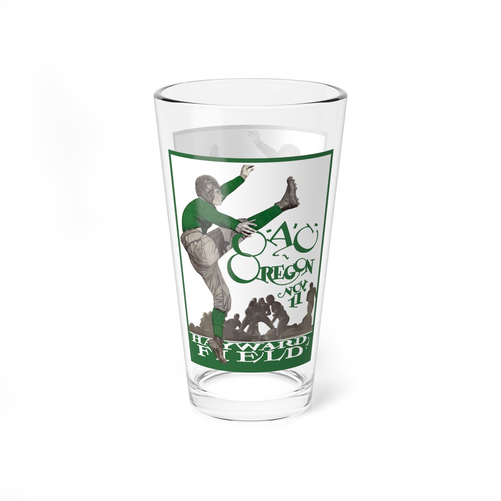 Mixing Glass - 1926 Football University of Oregon - Oregon State, Beer Glass, Barware, Sports Fan Gift, Game Day Glass, College Football