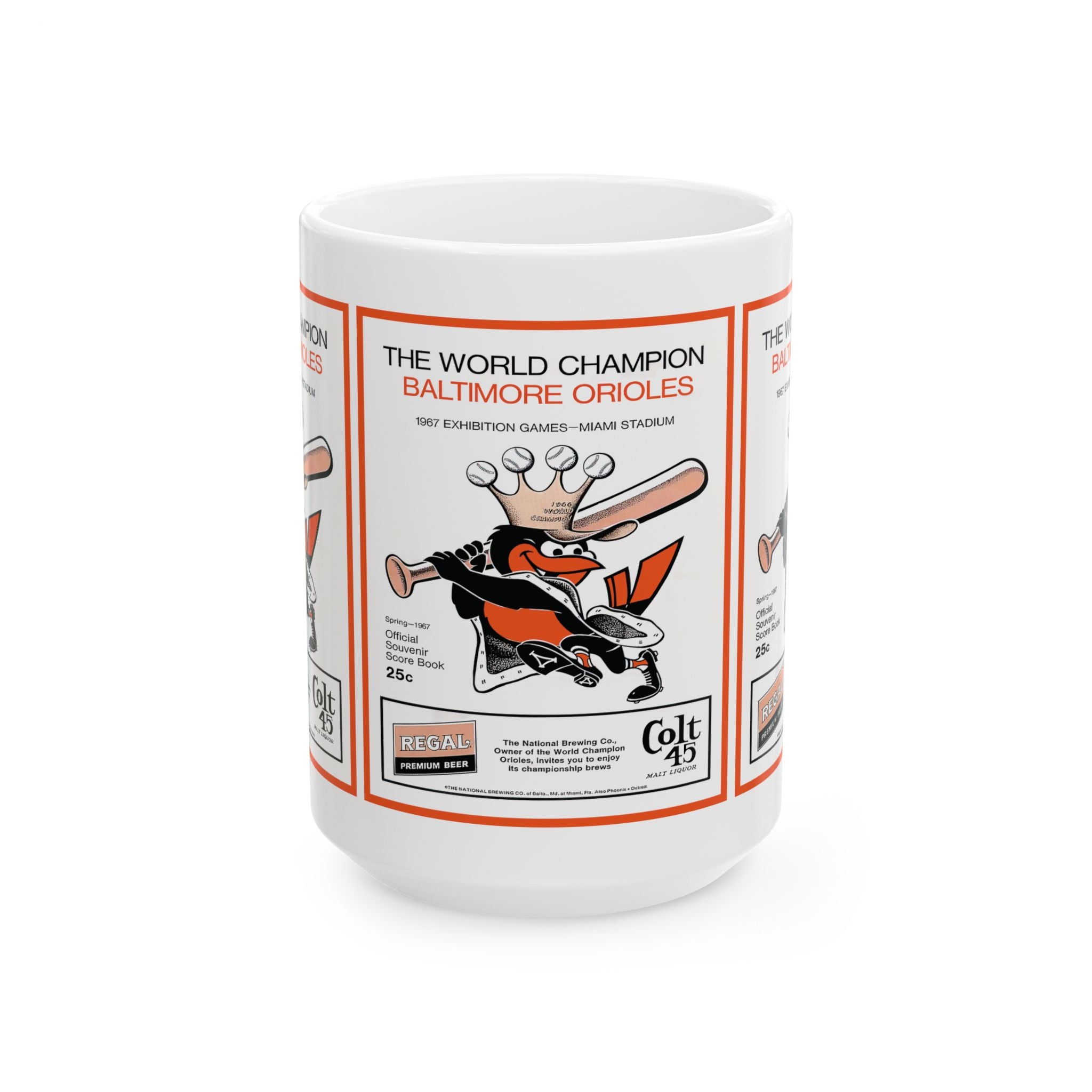 Vintage 1967 Baseball Baltimore Orioles Spring Training Ceramic Mug, 11oz 15oz, Gift for Sports Fans, Orioles Memorabilia,
