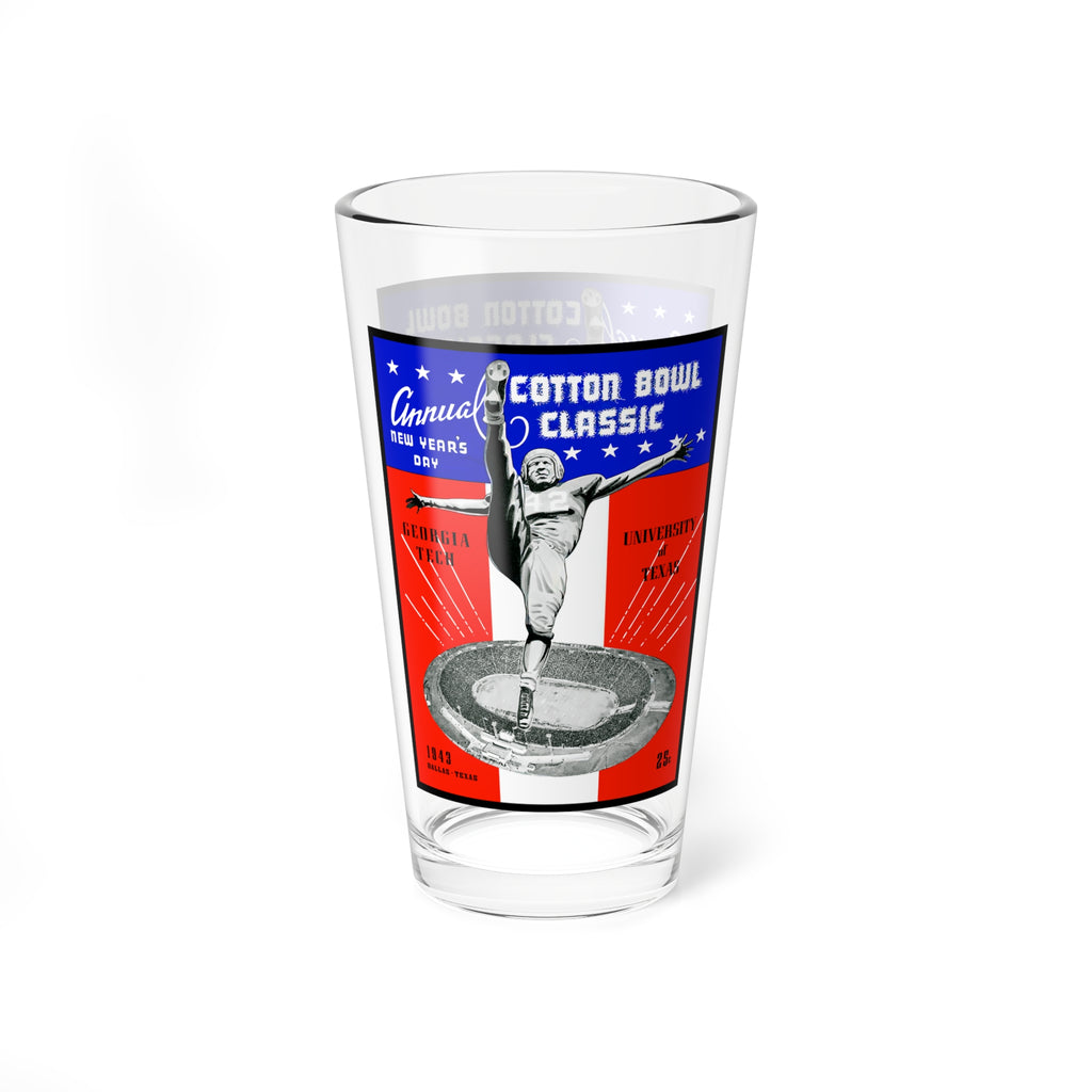 1943 Football Cotton Bowl Mixing Glass — Texas vs. Georgia Tech 16oz