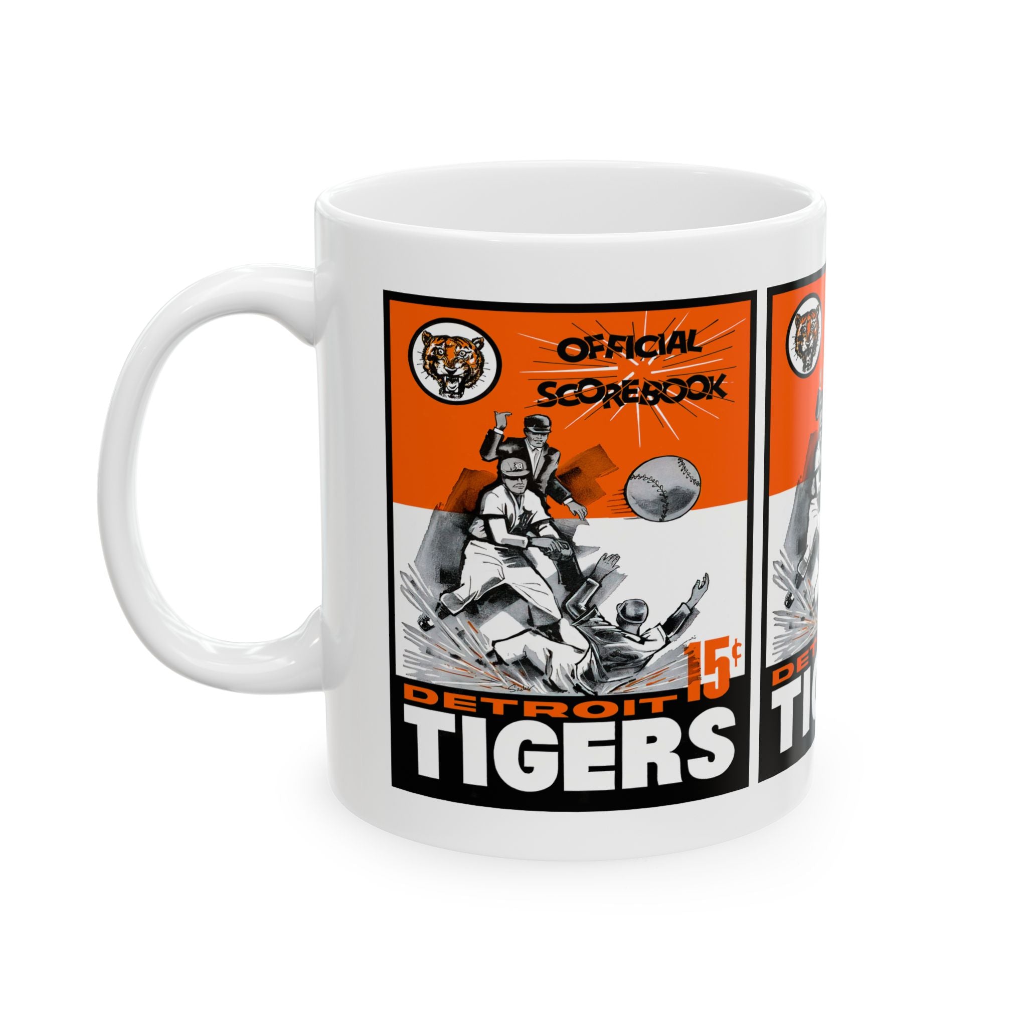1962 Detroit Baseball Mug | Vintage Baseball Ceramic Coffee Cup 11oz and 15oz