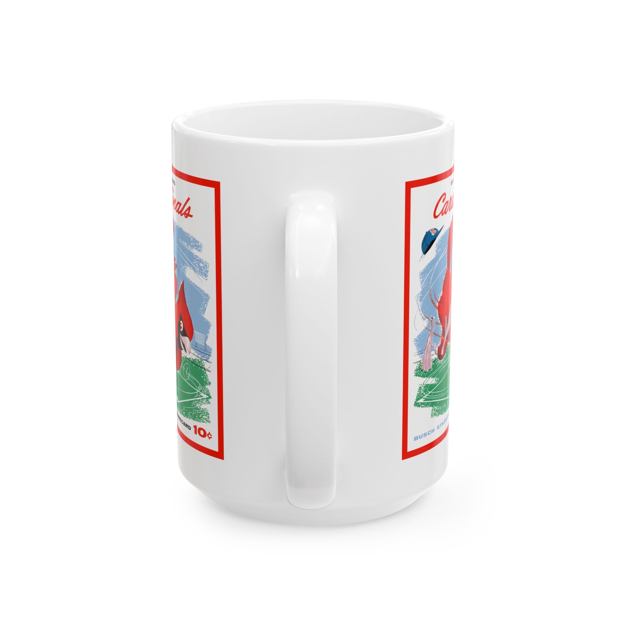 Vintage 1958 Cardinals Baseball Ceramic Mug, Sports Fan Gift, Baseball Memorabilia, Gift for Him, Sports Collectible, Baseball Enthusiast
