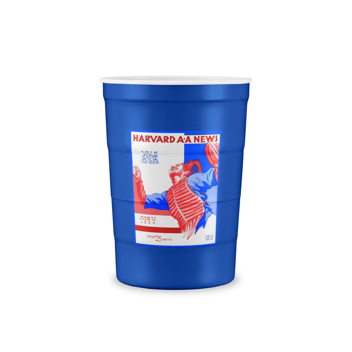 1934 Baseball Harvard - Yale Program Cover - Recyclable Steel Cup — Stainless Reusable Party Cup