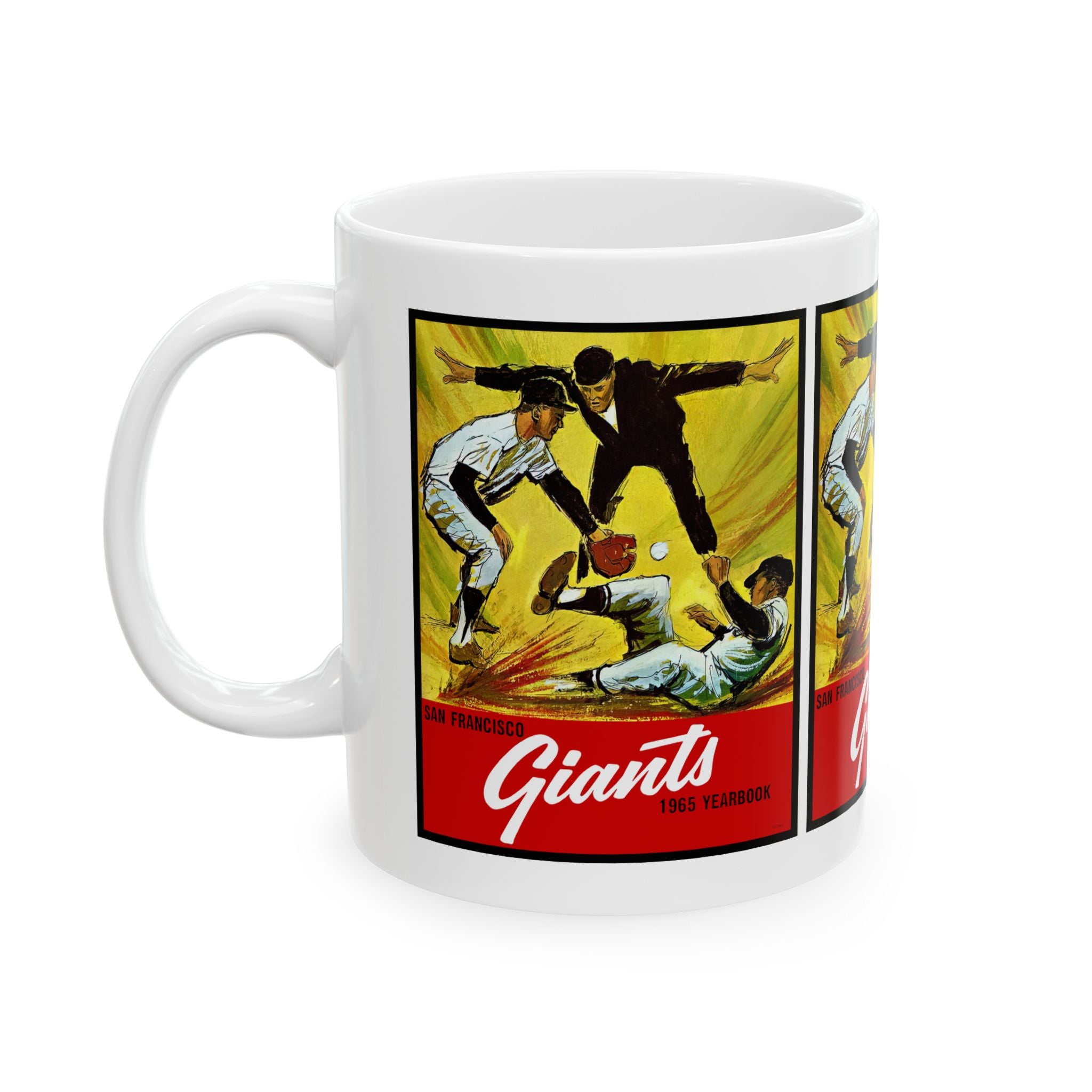 Vintage 1965 Baseball San Francisco Giants Yearbook Ceramic Mug - Sports Memorabilia, Giants Fan Gift, Baseball Collectible, Vintage