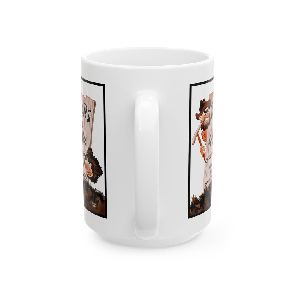 Vintage Football Bears- 49ers Ceramic Mug, Sports Fan Gift, Team Rivalry, 11oz 15oz Cup, Retro Design, Football Lover Gift