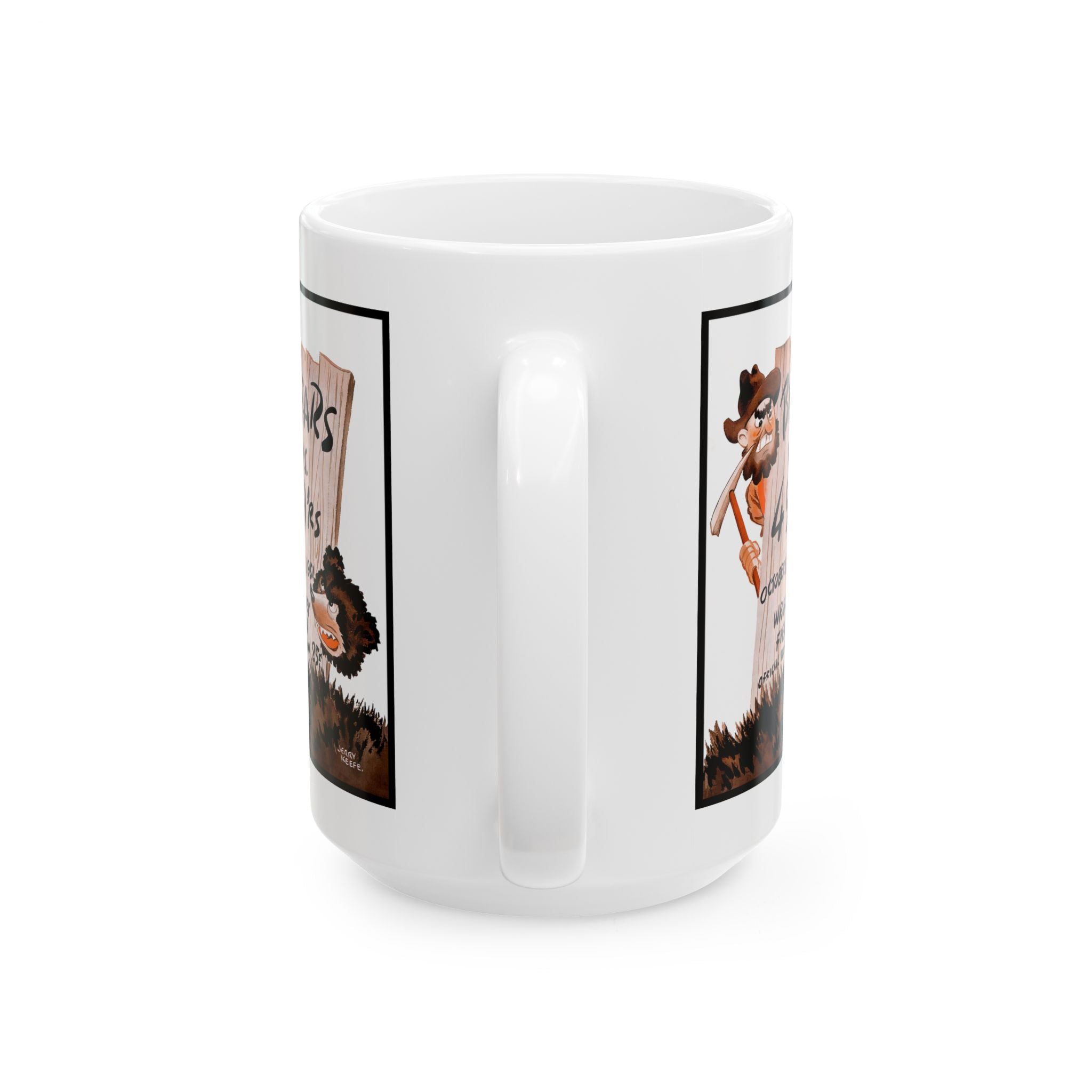 Vintage Football Bears- 49ers Ceramic Mug, Sports Fan Gift, Team Rivalry, 11oz 15oz Cup, Retro Design, Football Lover Gift